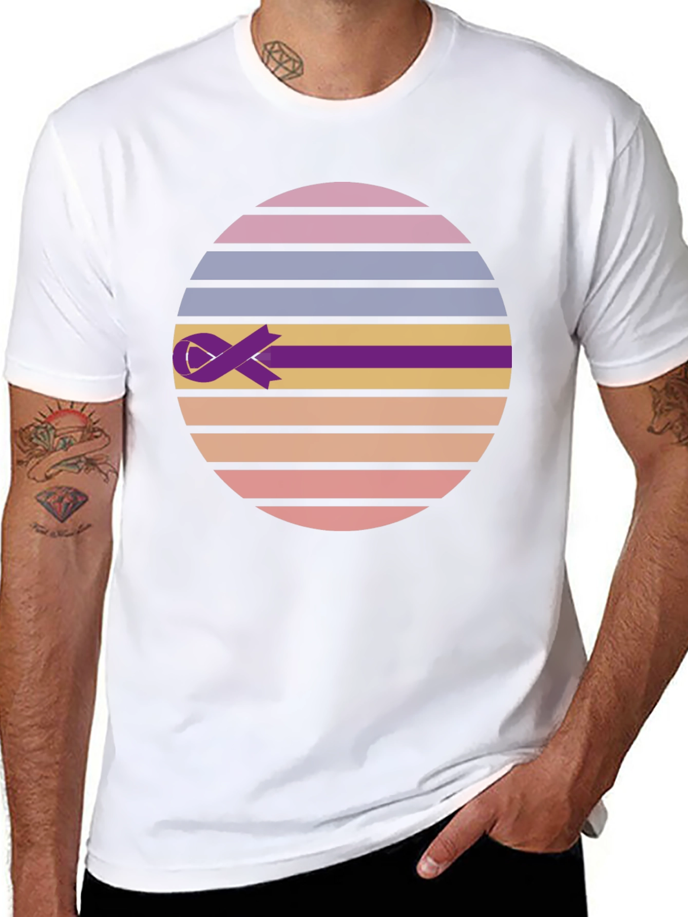 Retro Ribbon Awareness Tee
