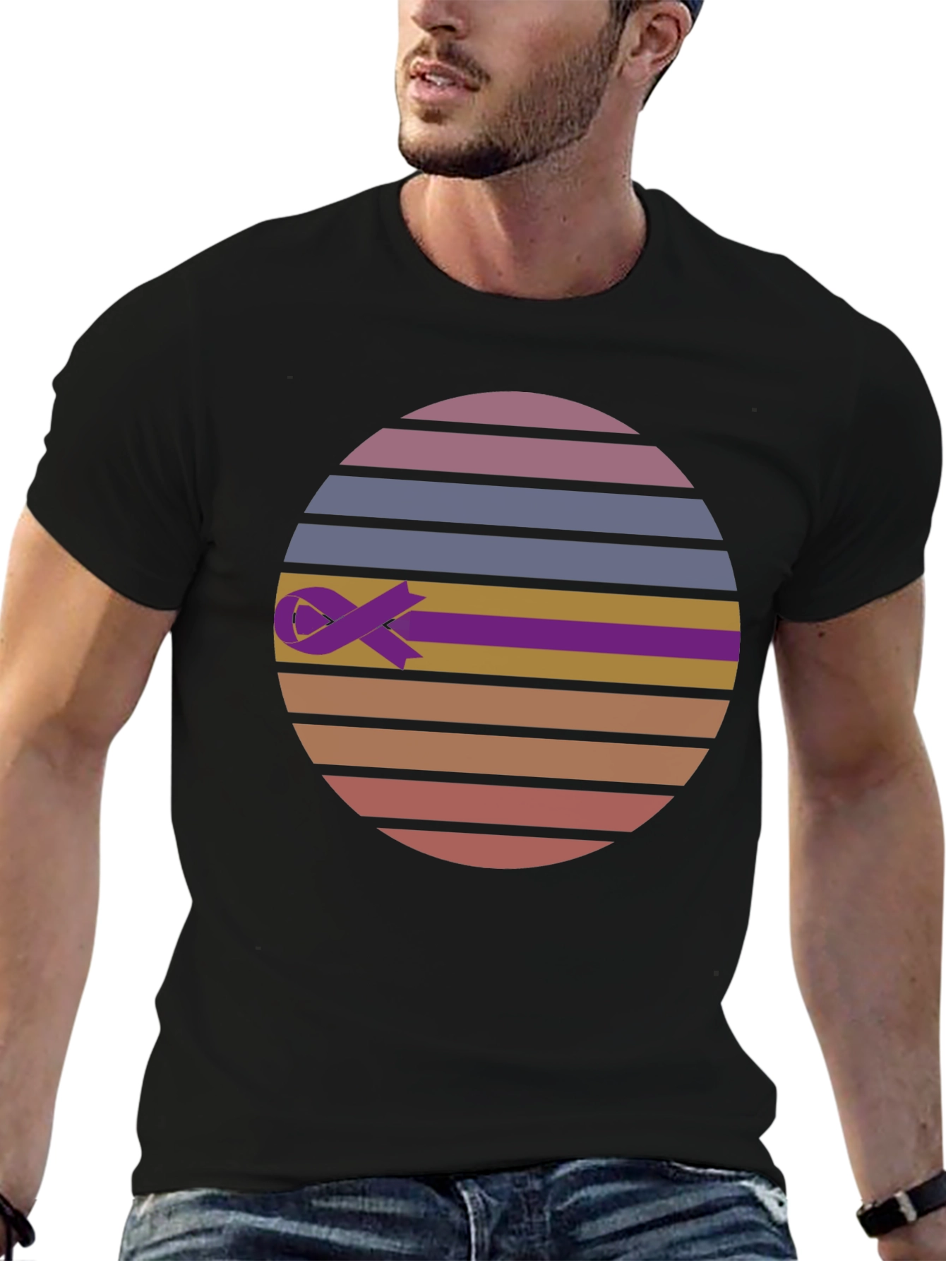 Retro Ribbon Awareness Tee