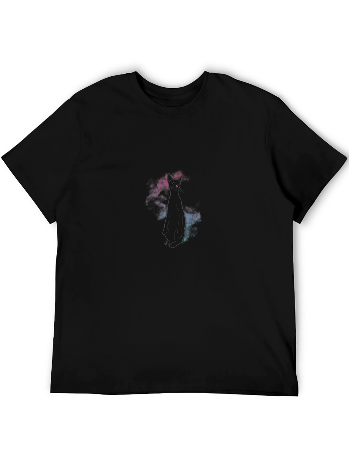 Galaxy Cat T-Shirt - Unique Black Tee