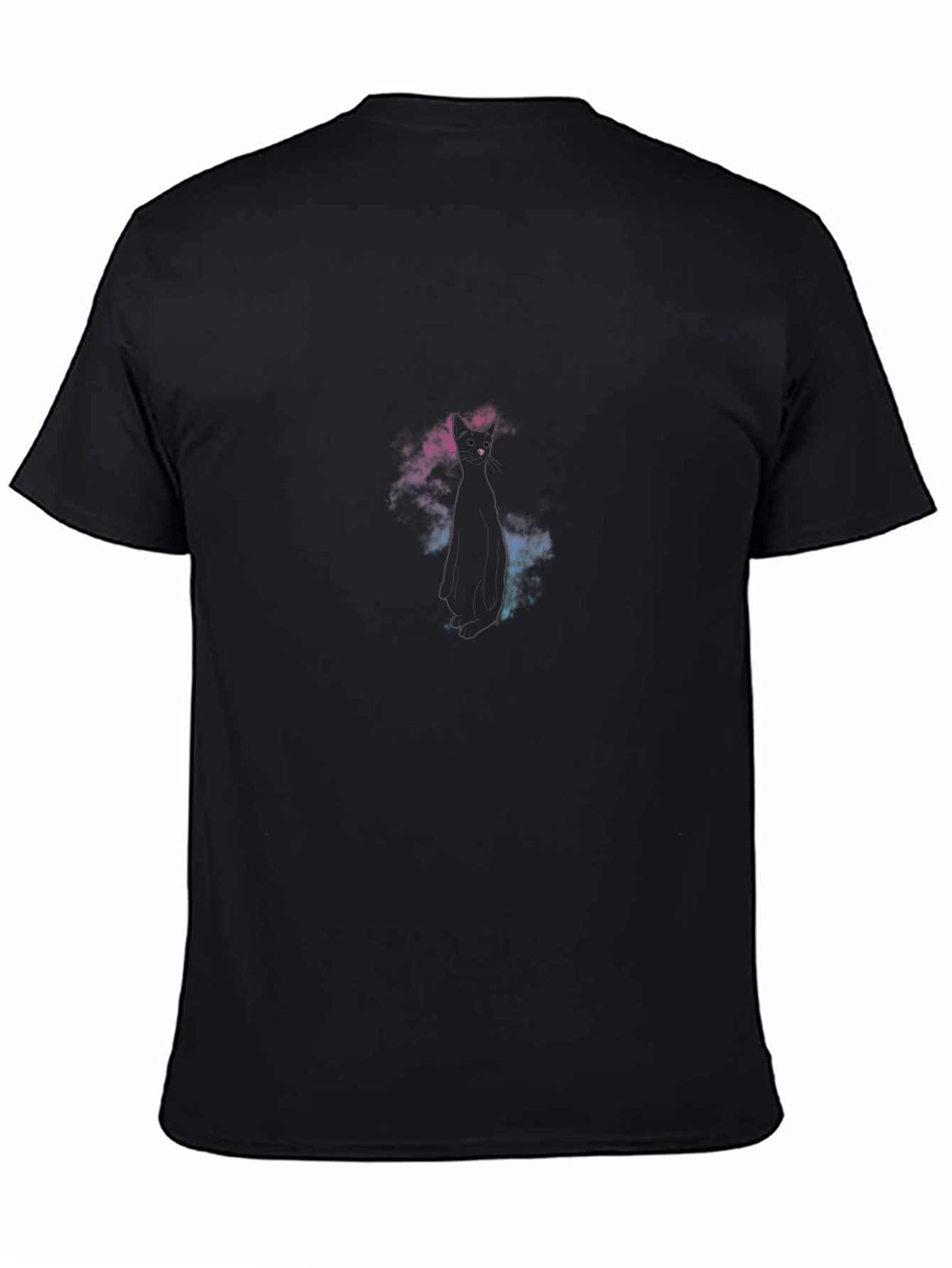 Galaxy Cat T-Shirt - Unique Black Tee