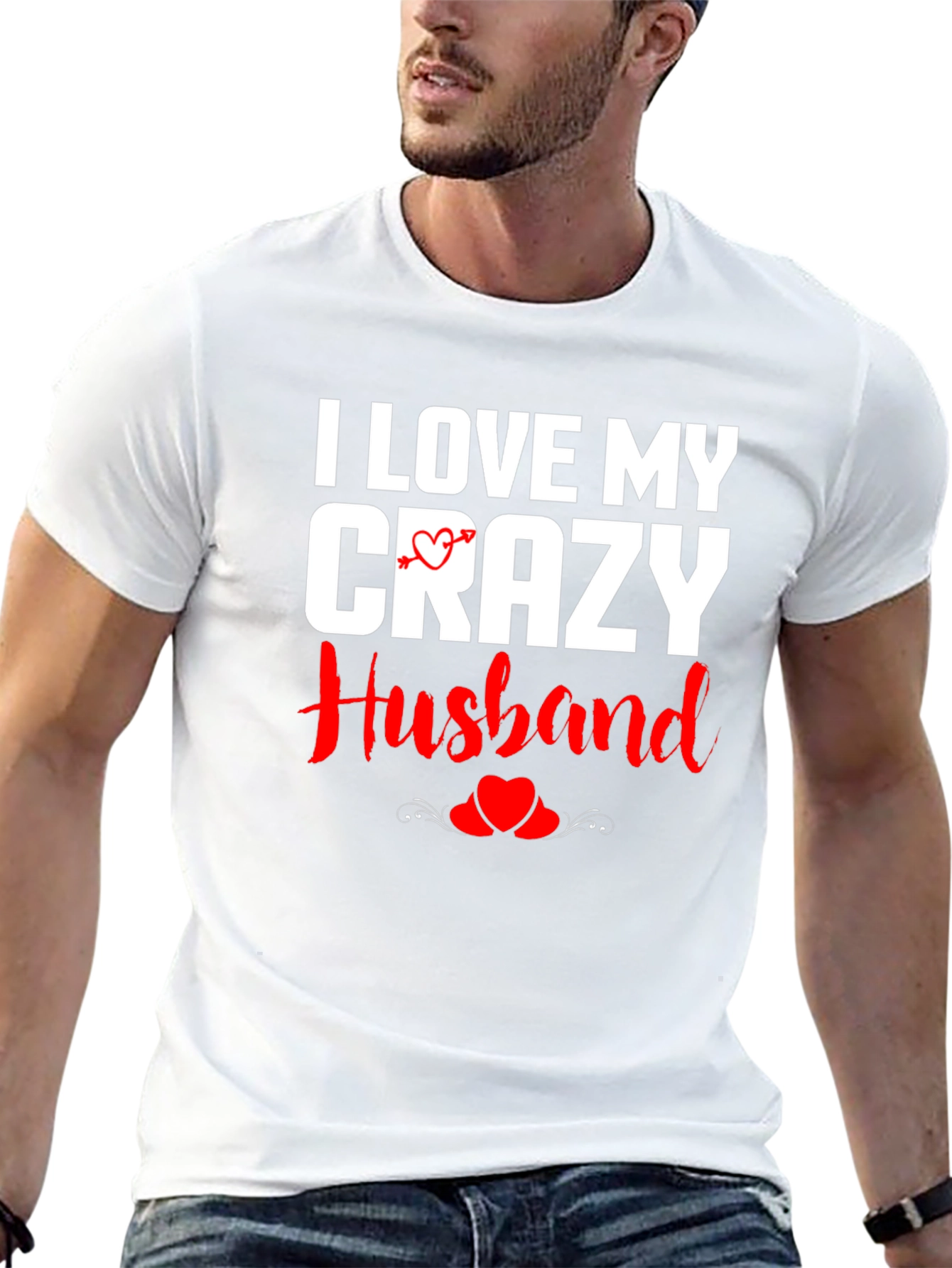 I Love My Crazy Husband Graphic T-Shirt