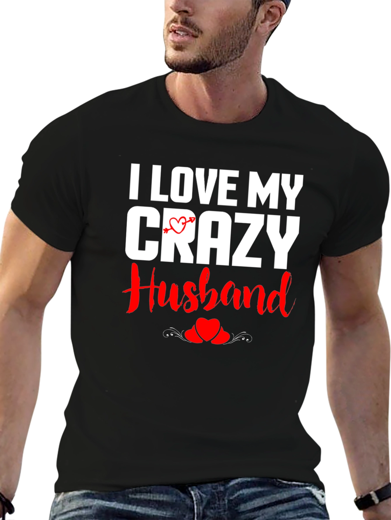 I Love My Crazy Husband Graphic T-Shirt