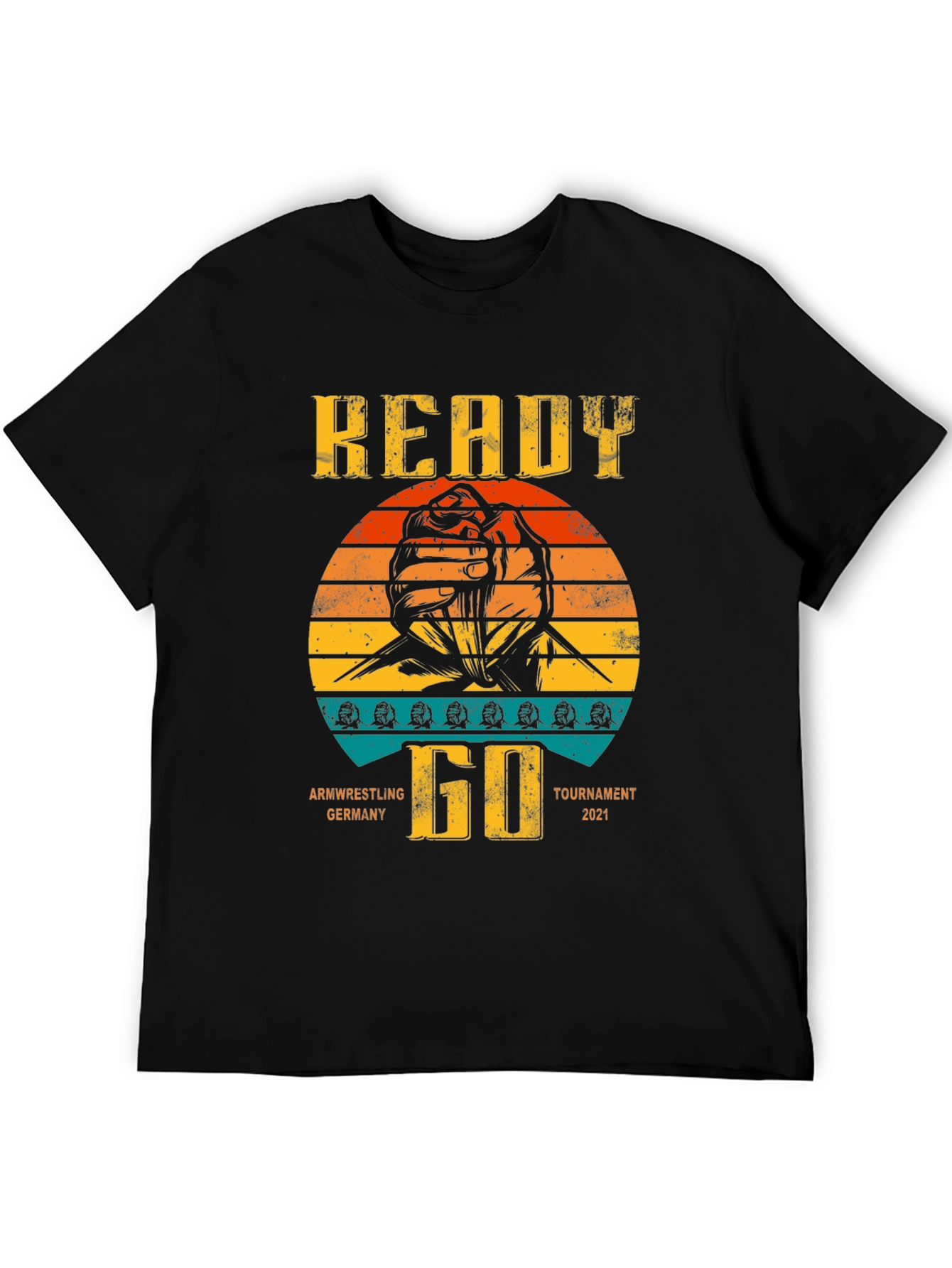 Arm Wrestling Tournament T-Shirt - Ready Go Germany 2021