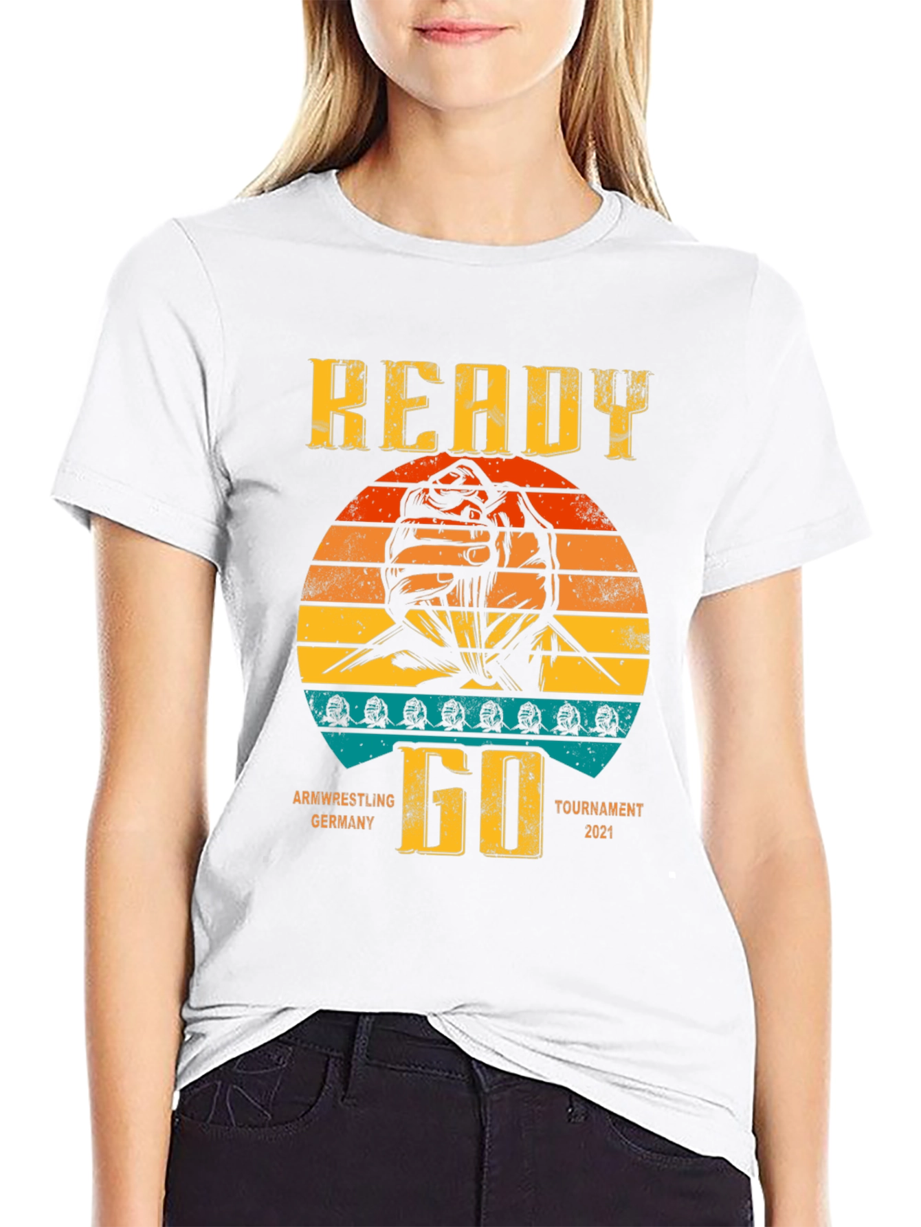 Arm Wrestling Tournament T-Shirt - Ready Go Germany 2021