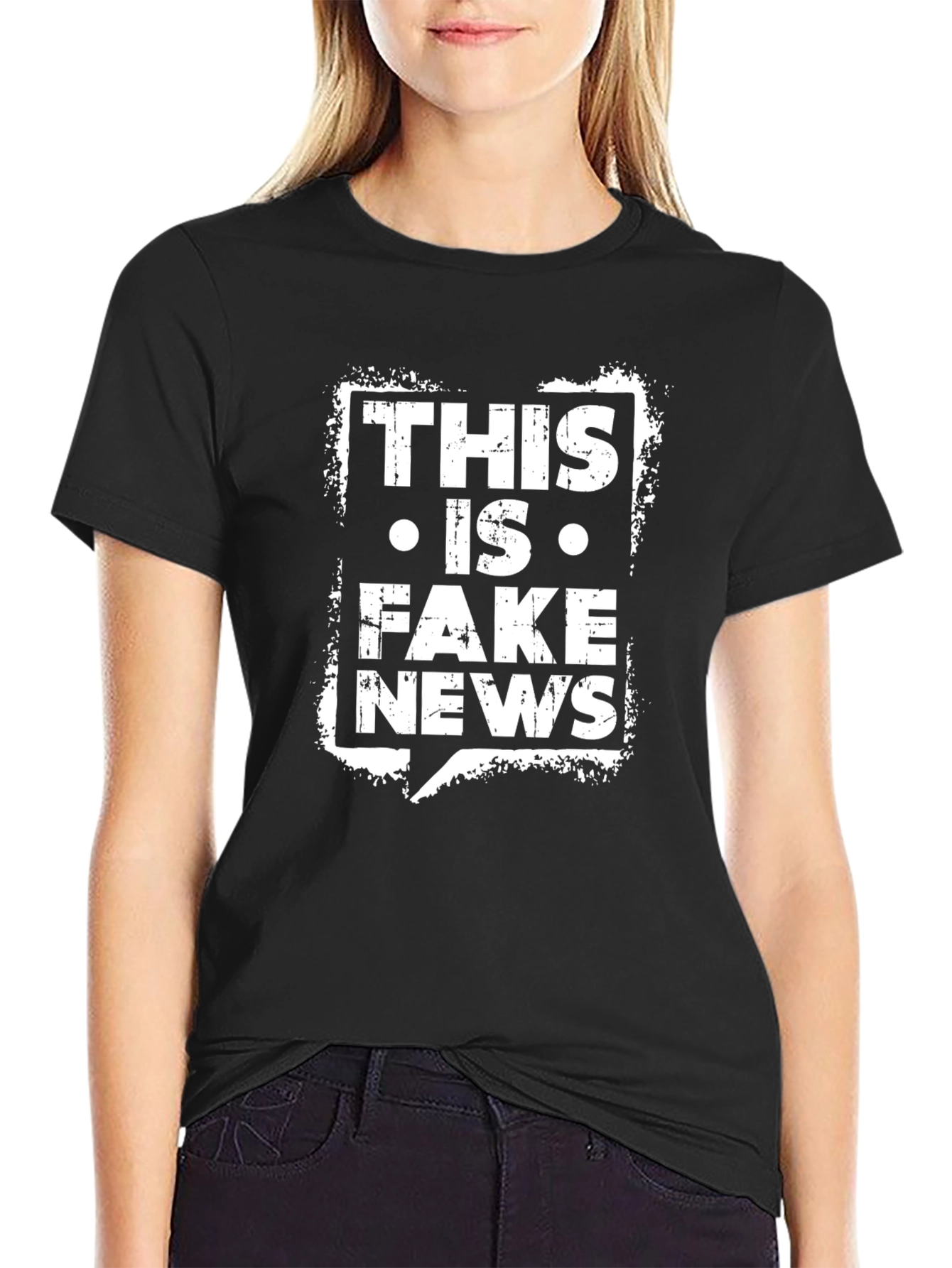 This is Fake News Black T-Shirt