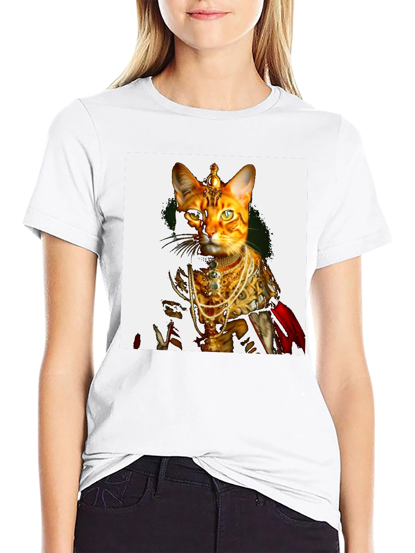 Royal Cat T-Shirt - Unique Graphic Tee
