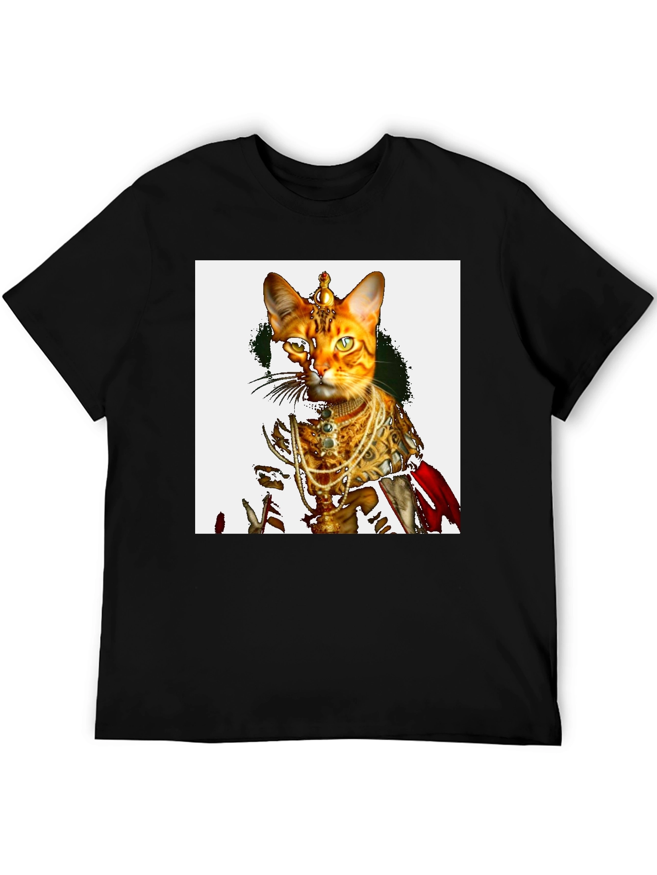 Royal Cat T-Shirt - Unique Graphic Tee