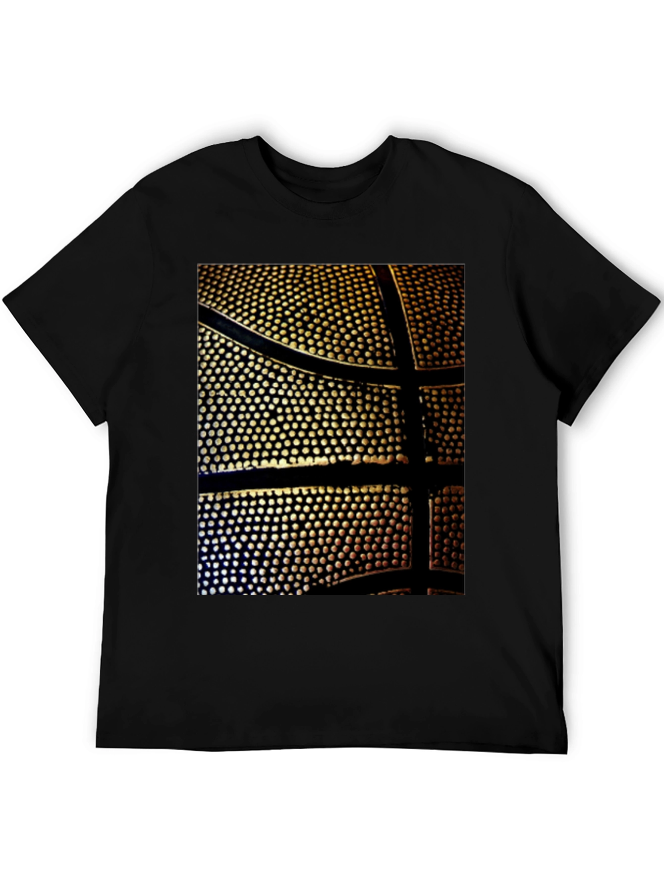 Basketball Print Black T-Shirt