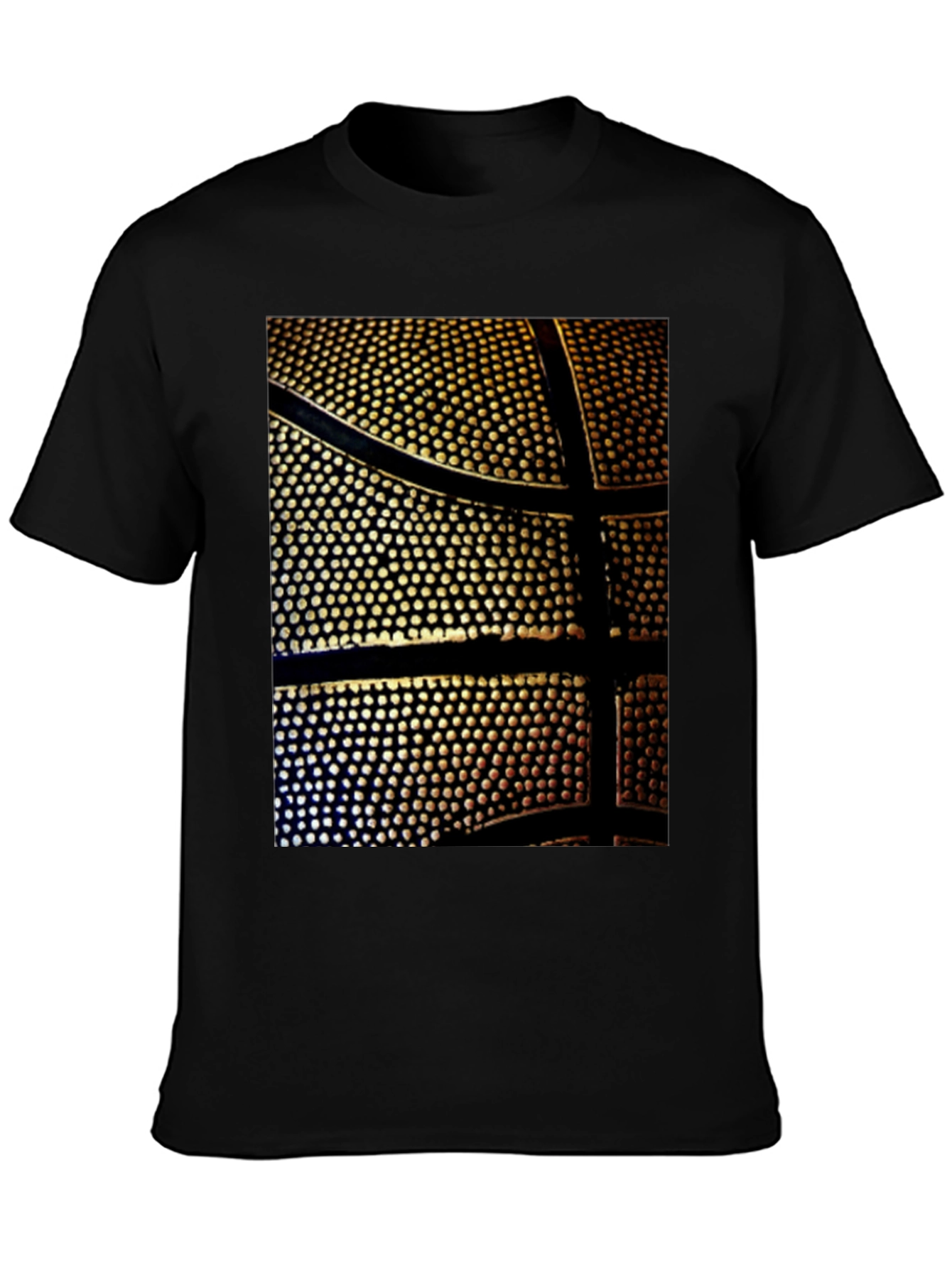 Basketball Print Black T-Shirt