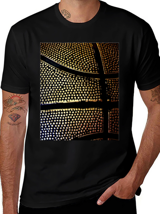 Basketball Print Black T-Shirt