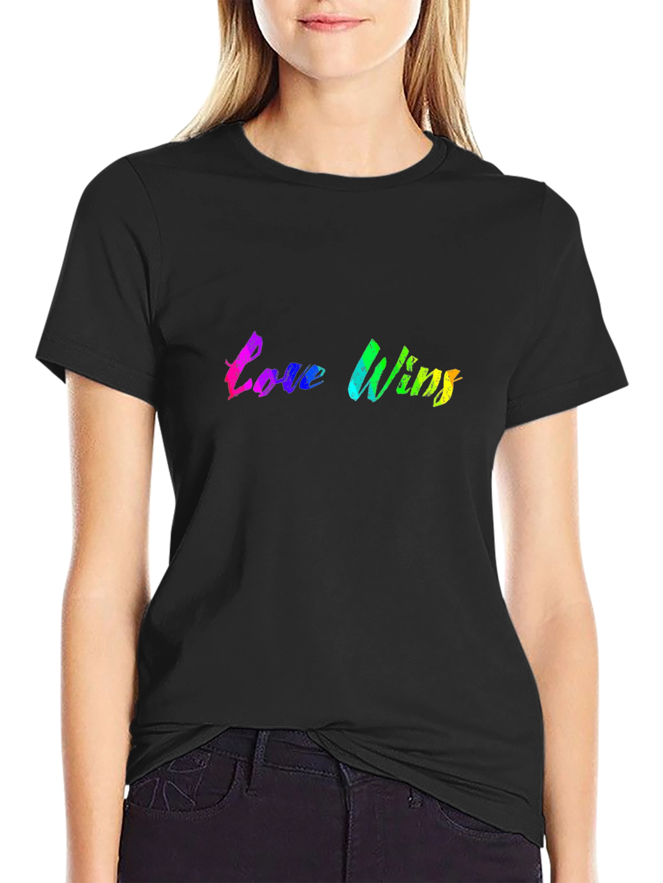 Love Wins Rainbow Graphic T-Shirt