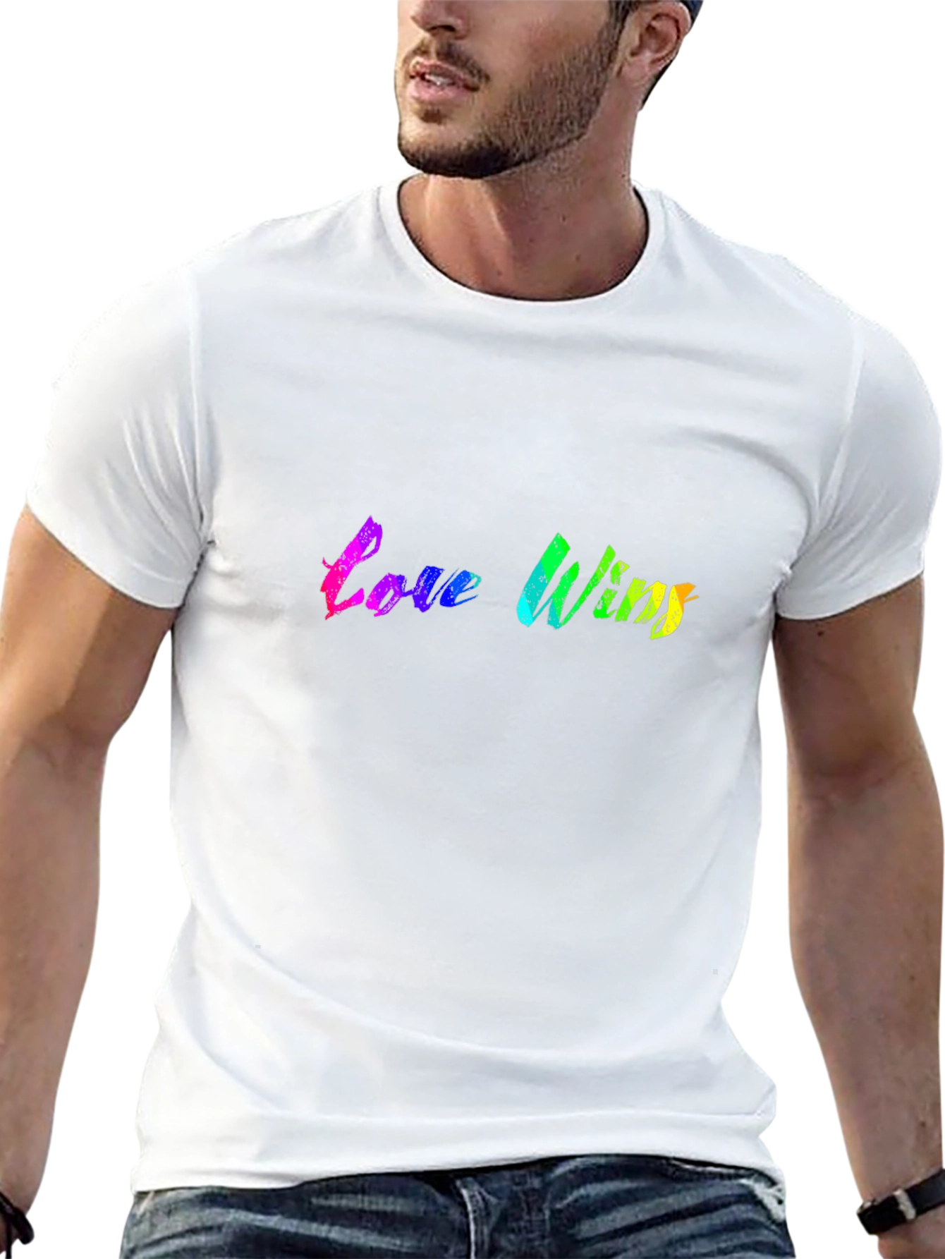 Love Wins Rainbow Graphic T-Shirt