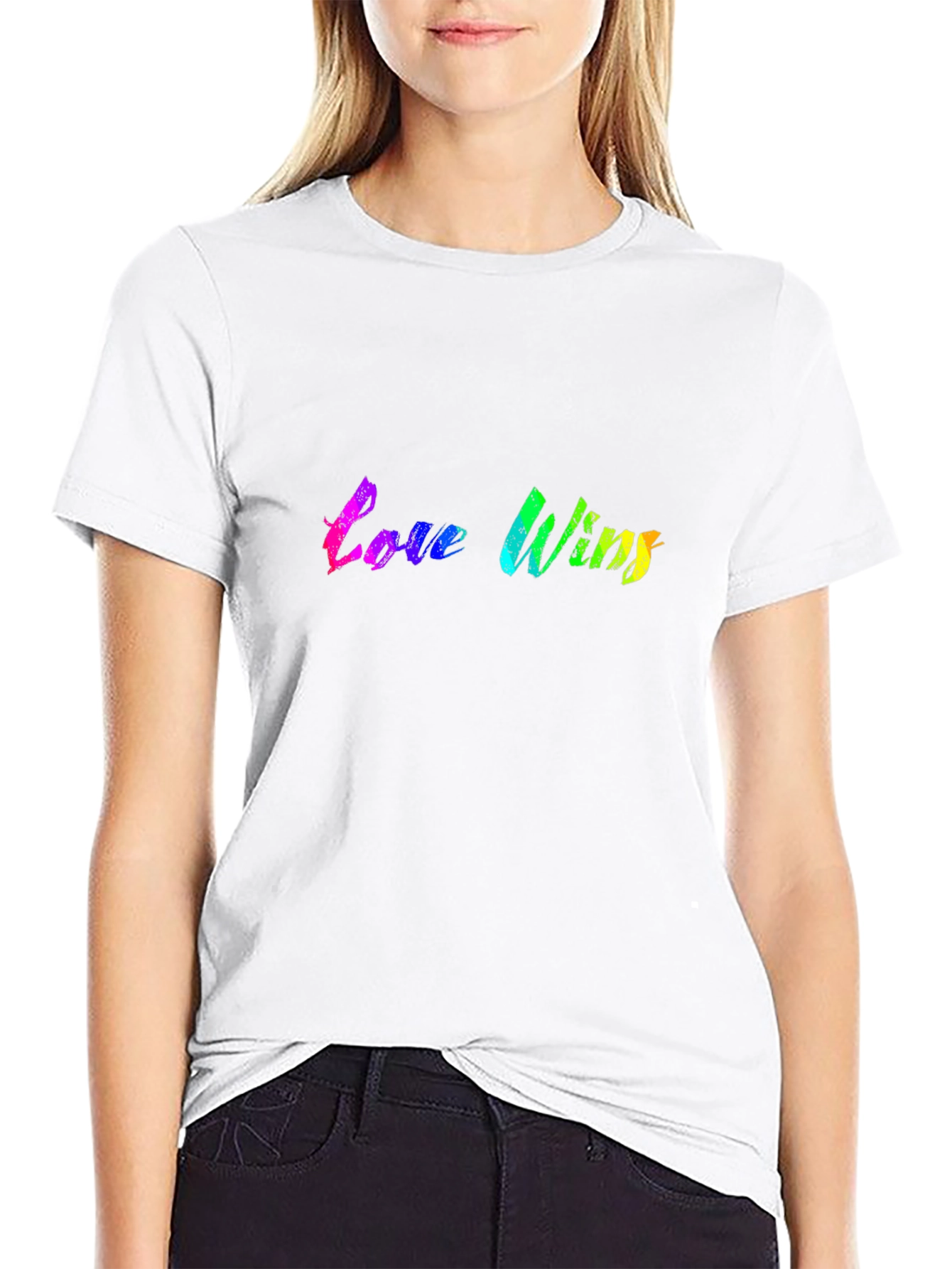 Love Wins Rainbow Graphic T-Shirt