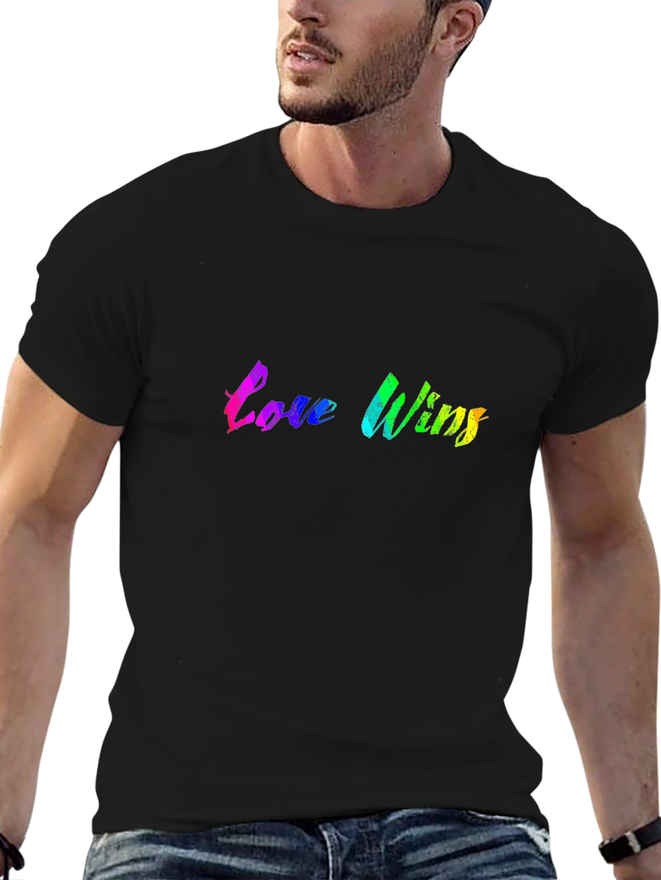 Love Wins Rainbow Graphic T-Shirt
