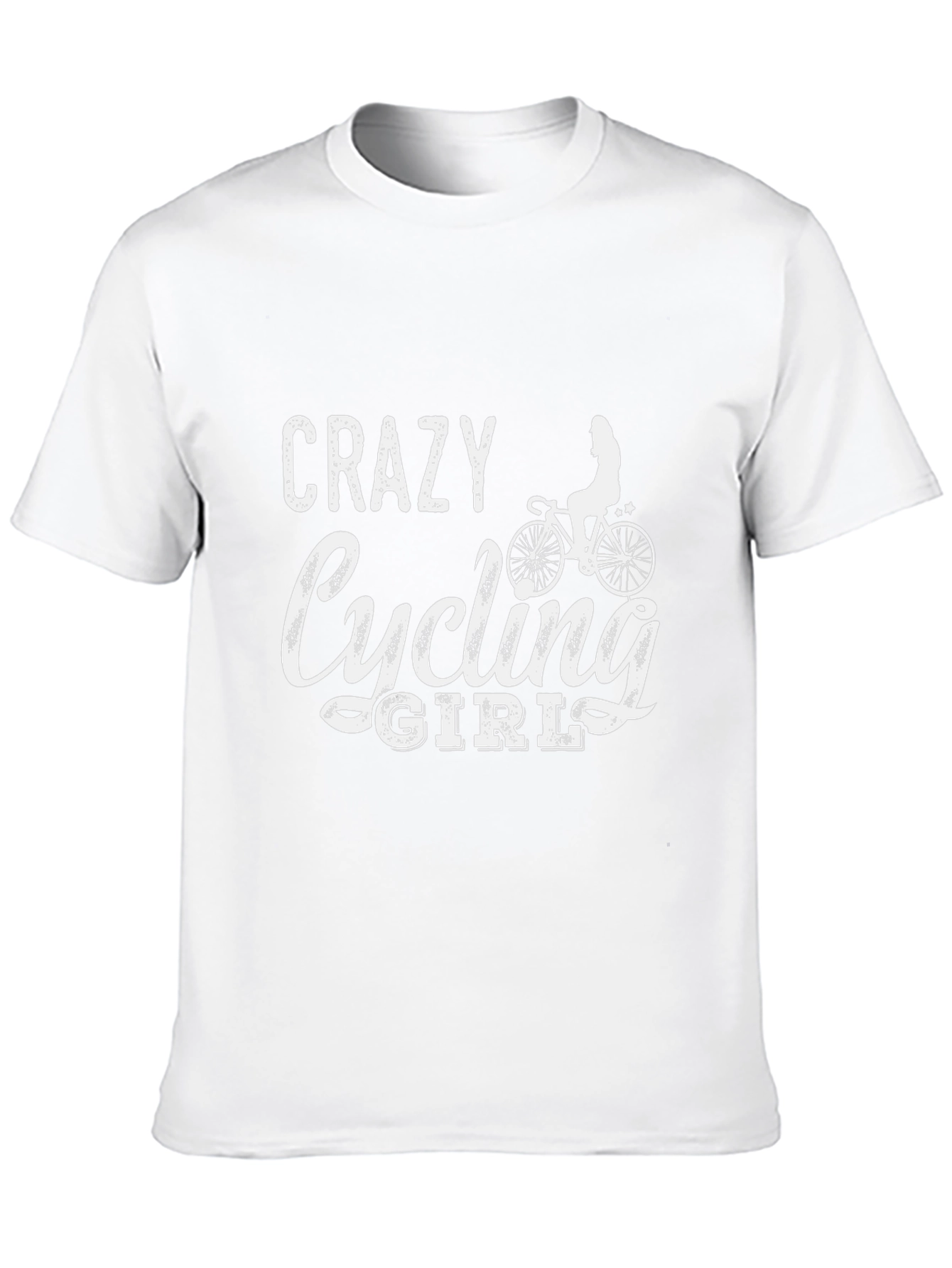 Crazy Cycling Girl T-Shirt - Black