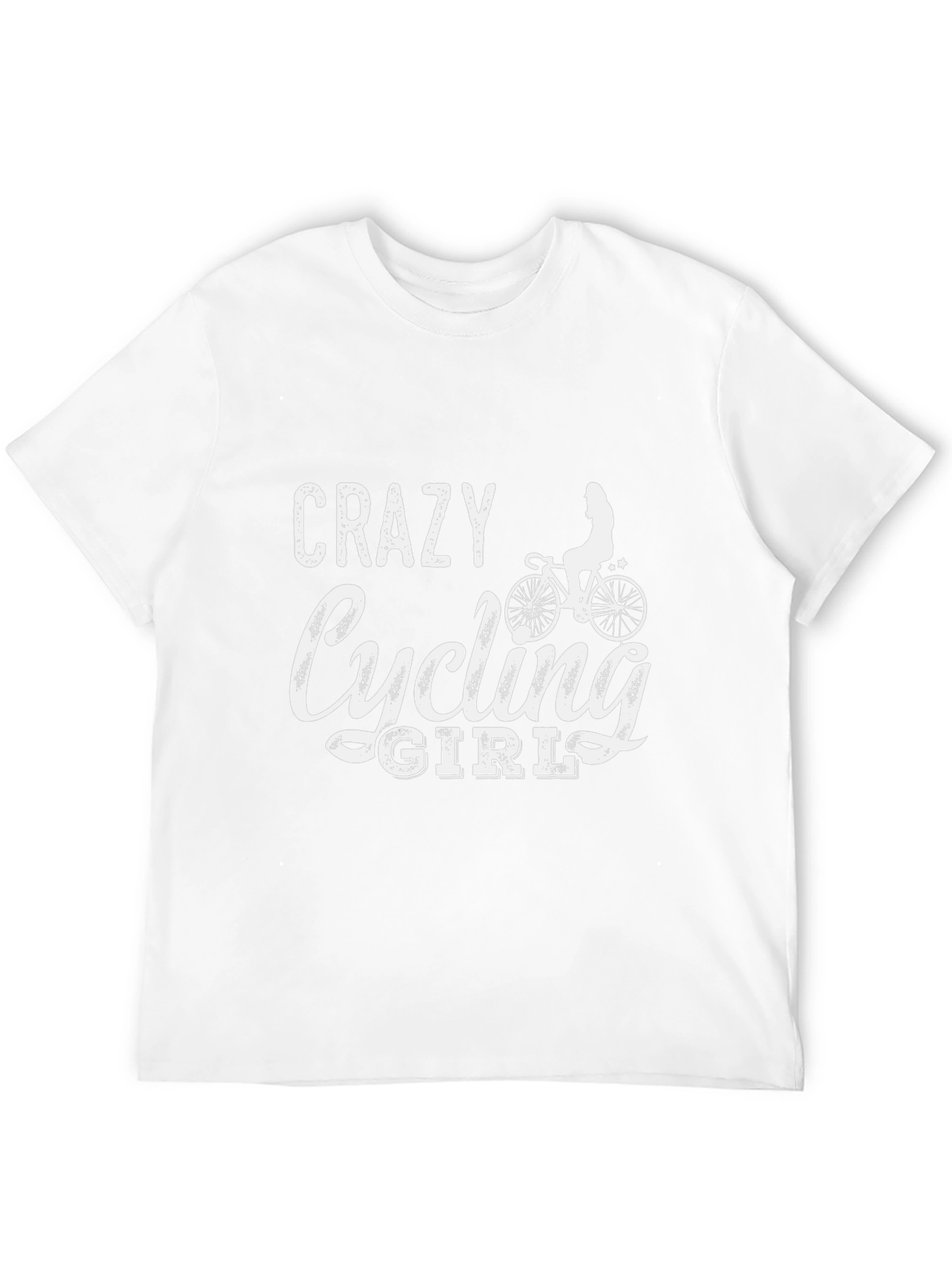 Crazy Cycling Girl T-Shirt - Black