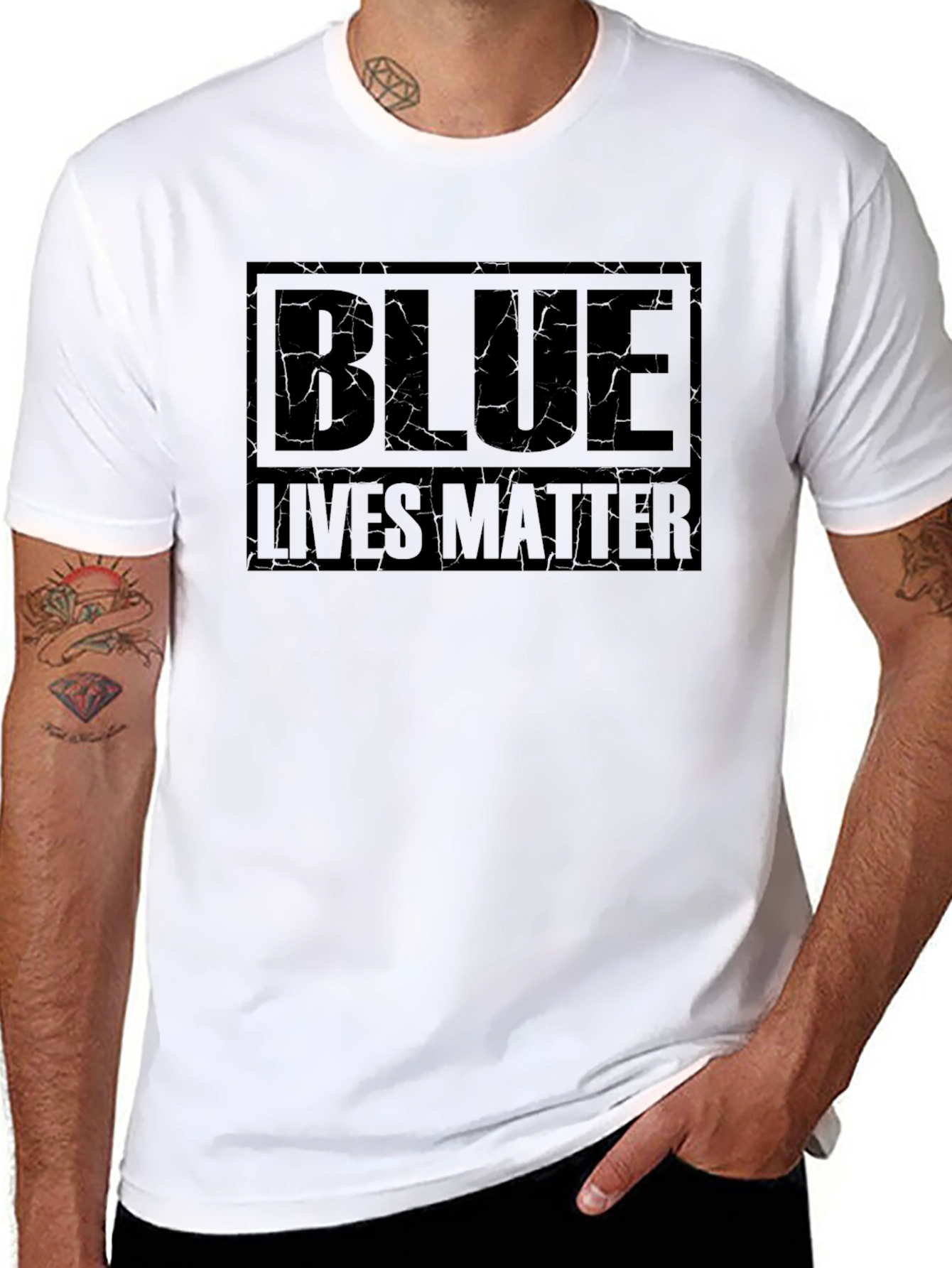 Blue Lives Matter Black T-Shirt
