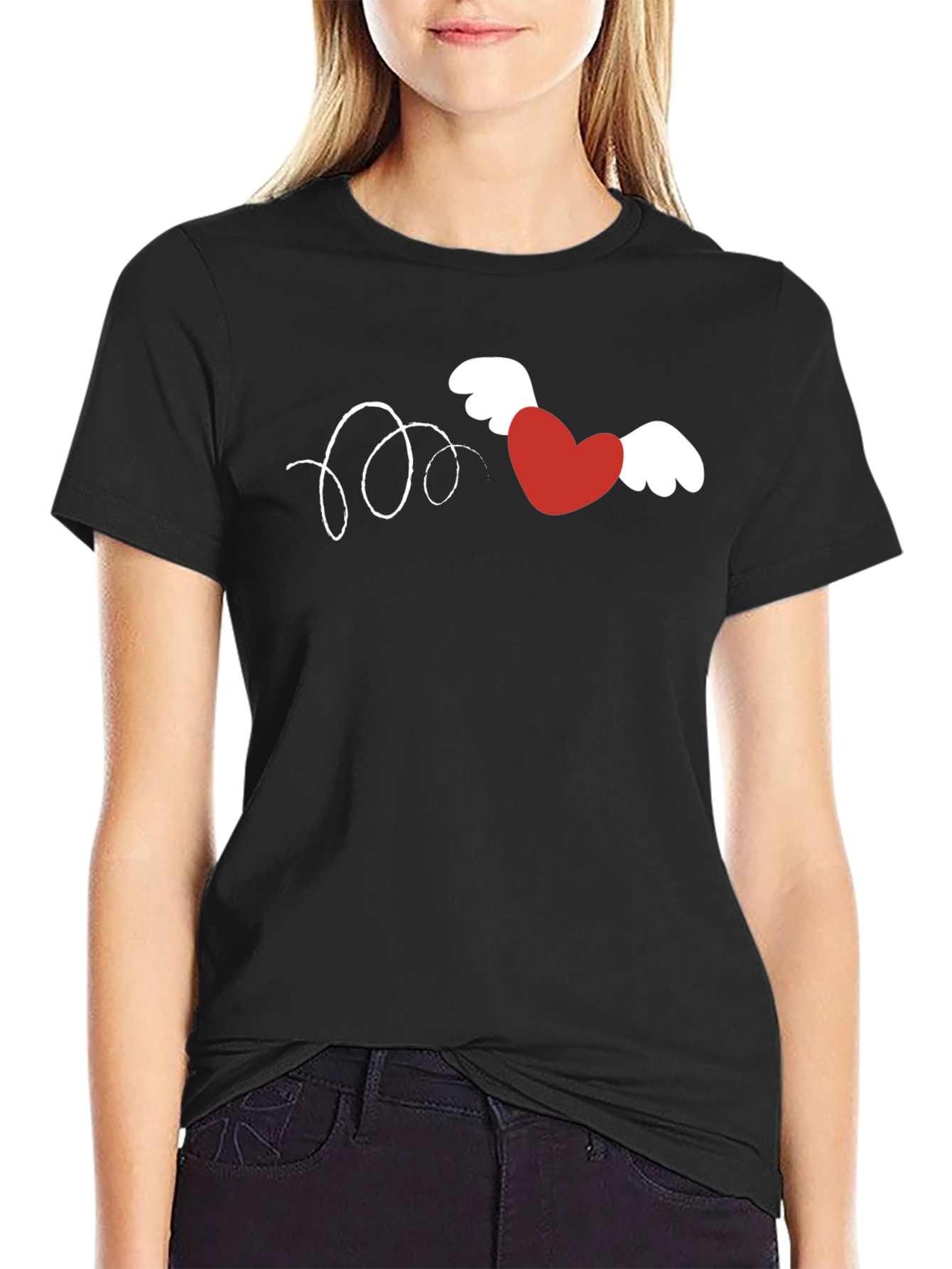 Winged Heart Graphic Tee - Valentines Day Shirt