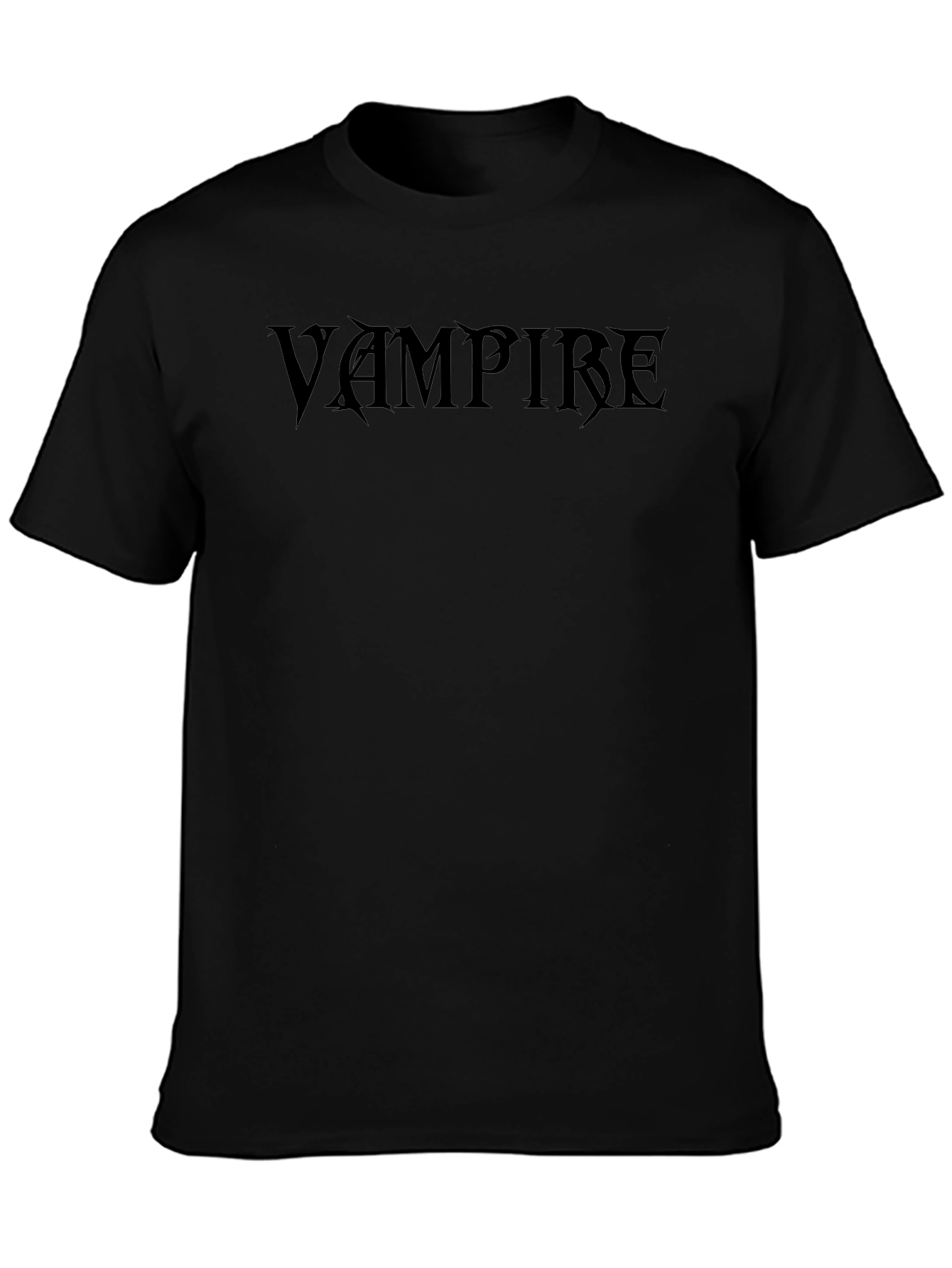 Vampire Graphic Tee - Black Gothic T-Shirt
