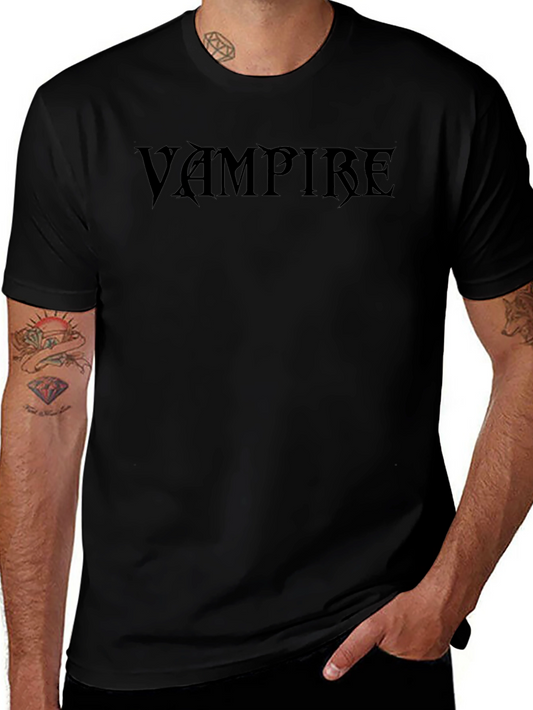 Vampire Graphic Tee - Black Gothic T-Shirt