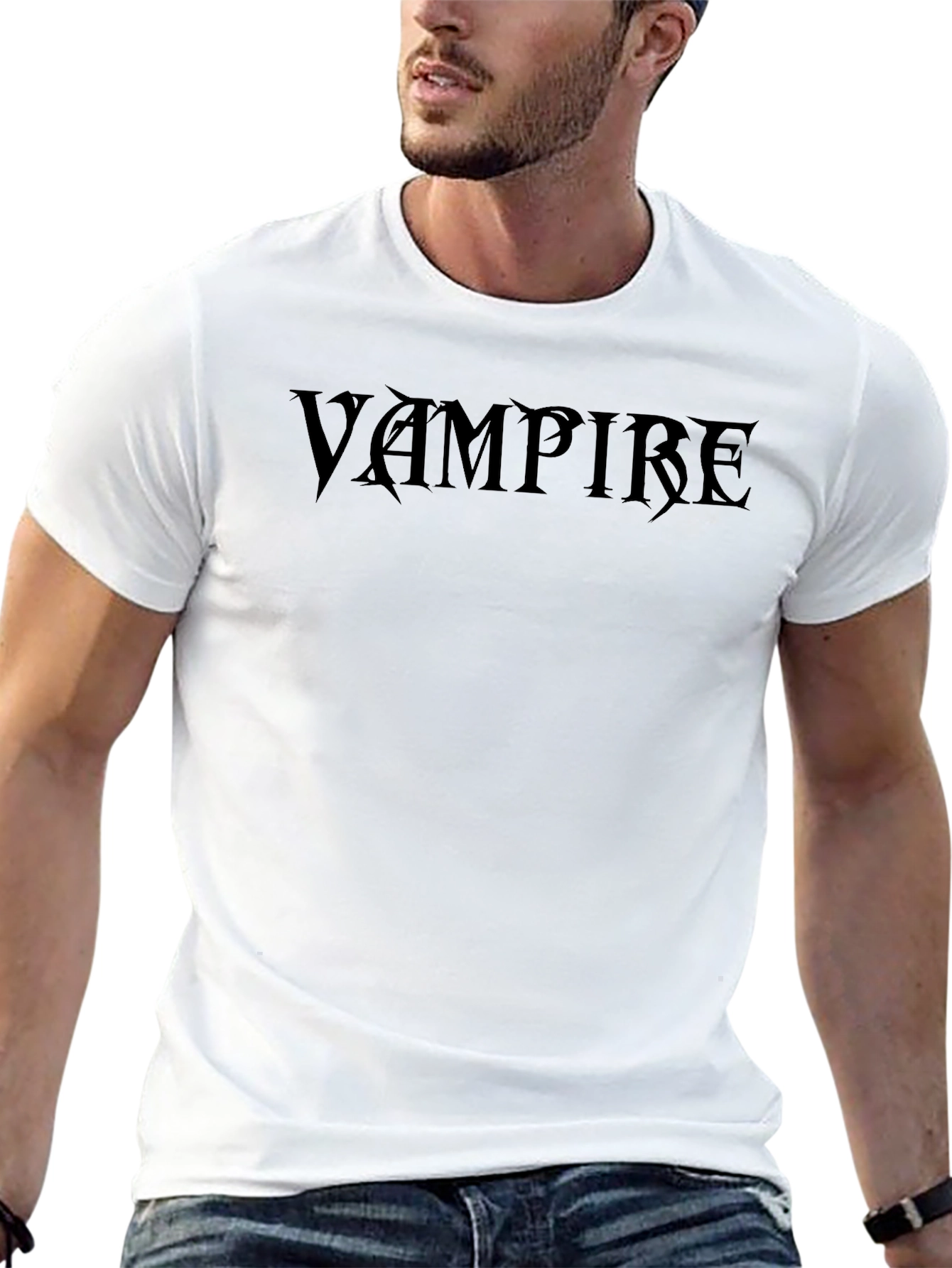 Vampire Graphic Tee - Black Gothic T-Shirt