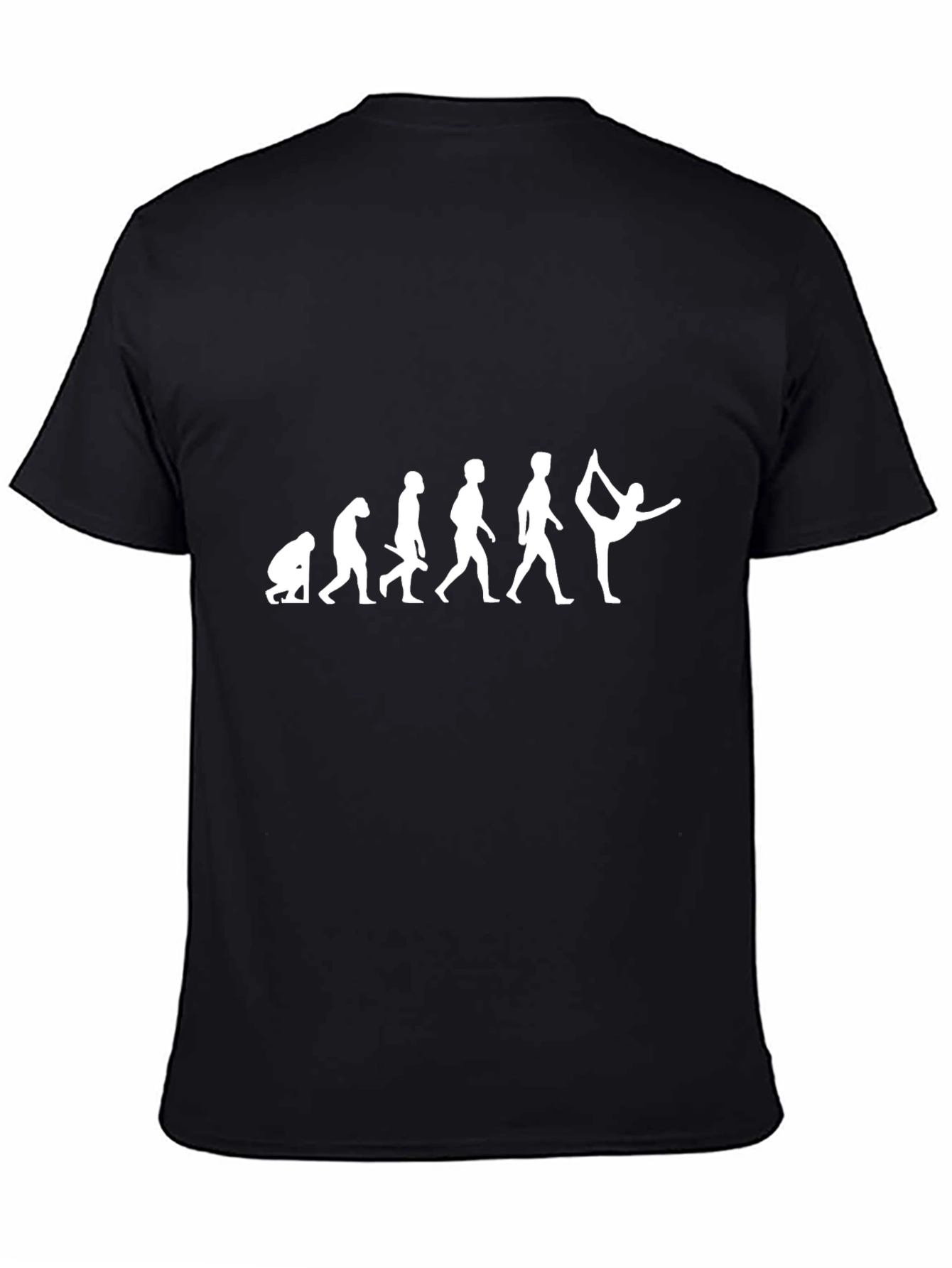 Evolution of Yoga Black T-Shirt