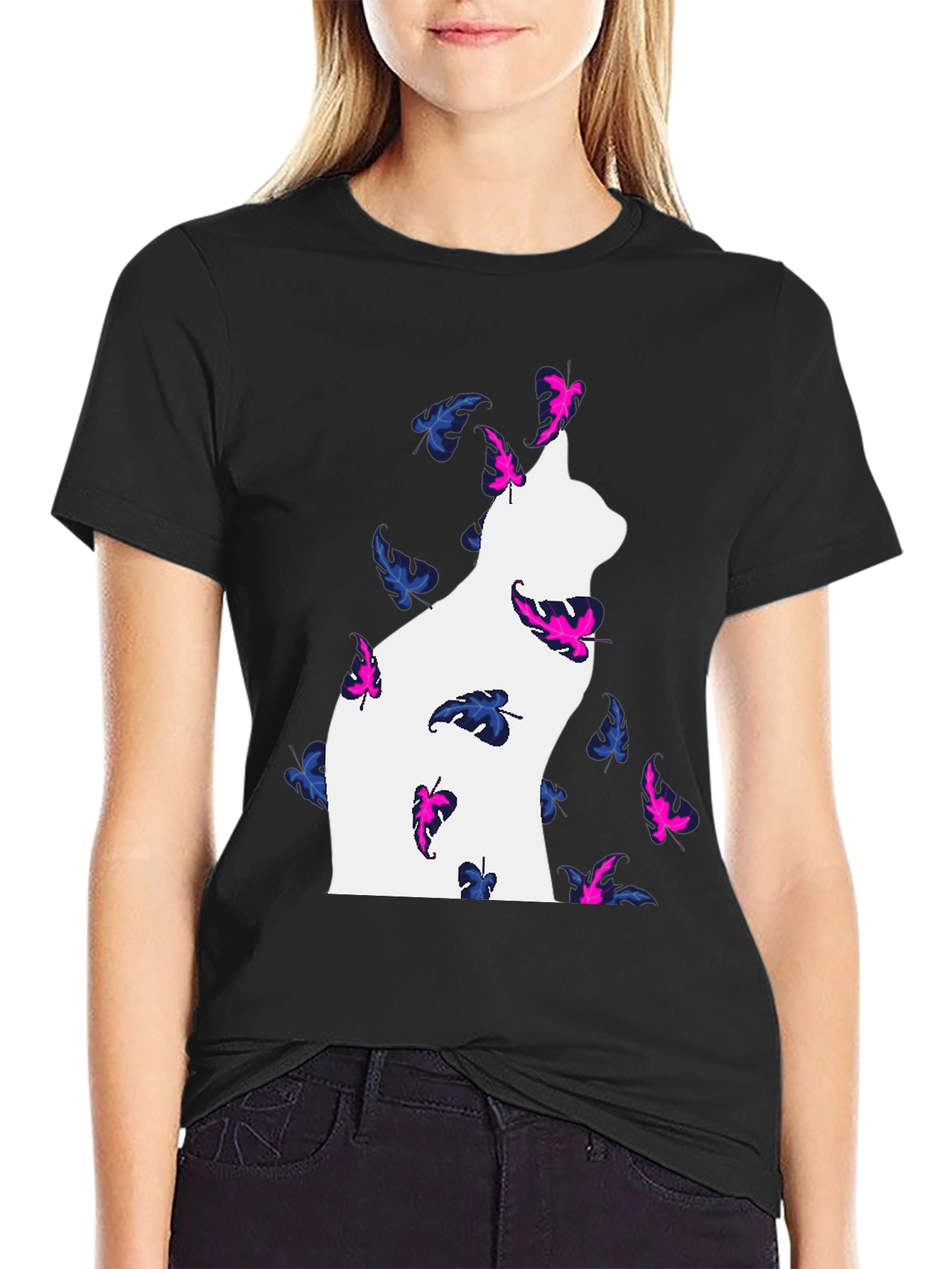 Cat & Butterfly T-Shirt