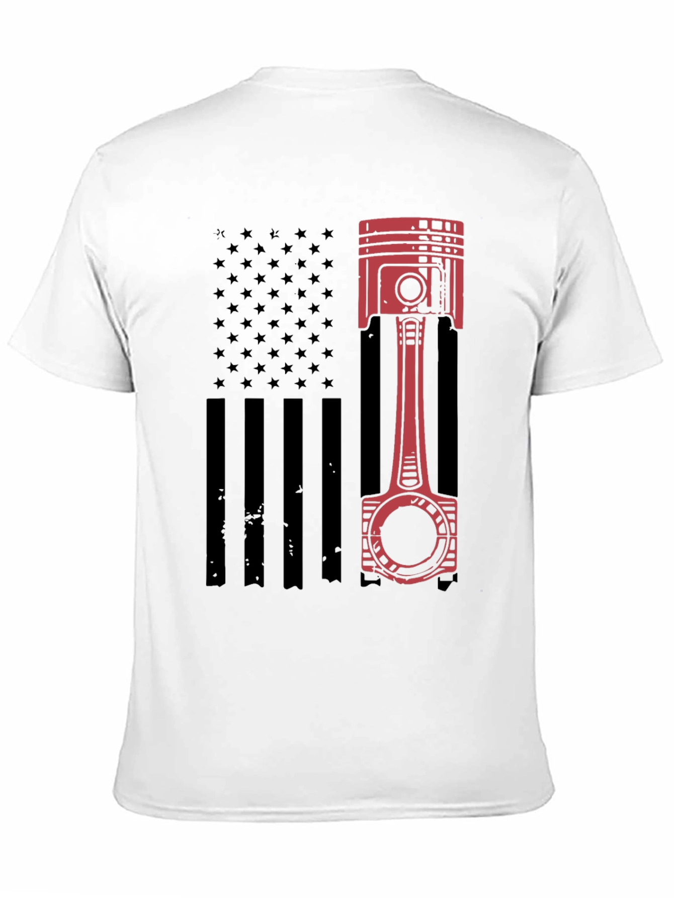 Piston American Flag T-Shirt - Black