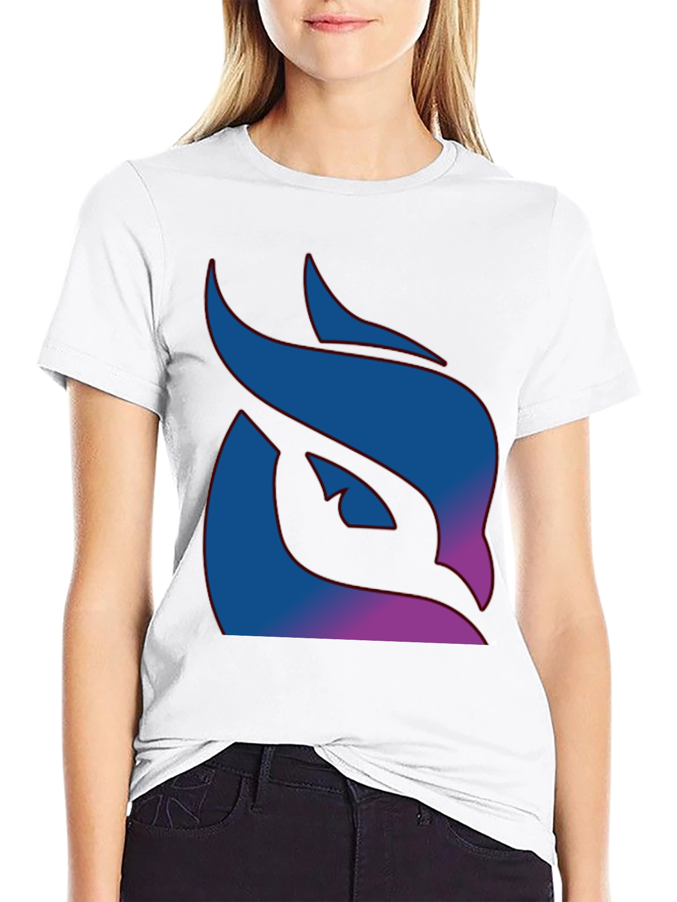 Abstract Owl Graphic Tee - Modern Black T-Shirt