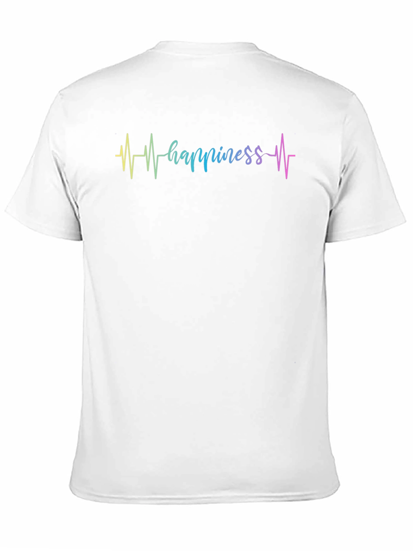 Happiness Heartbeat Graphic Tee - Black