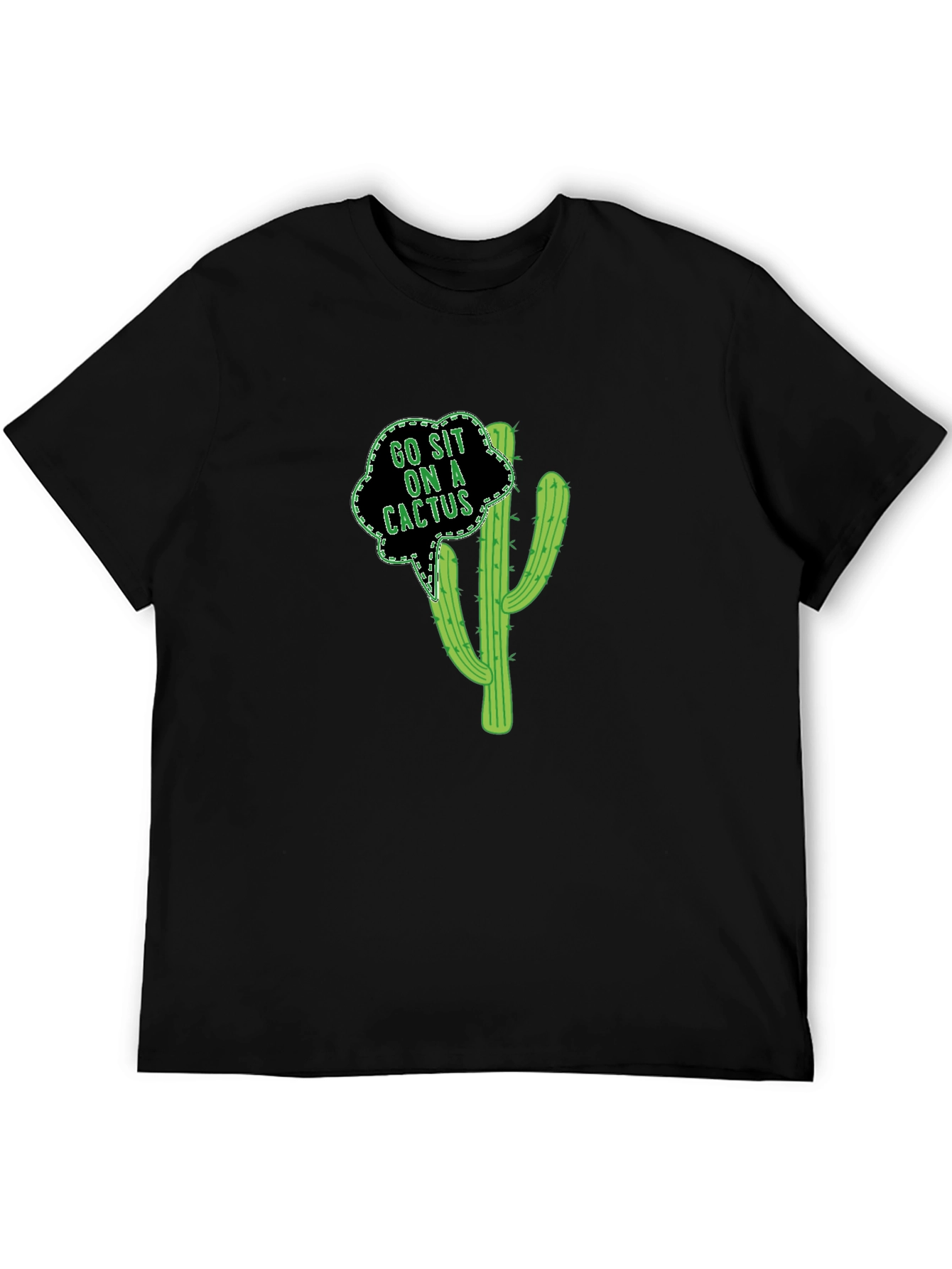 Go Sit On A Cactus Funny Graphic Tee