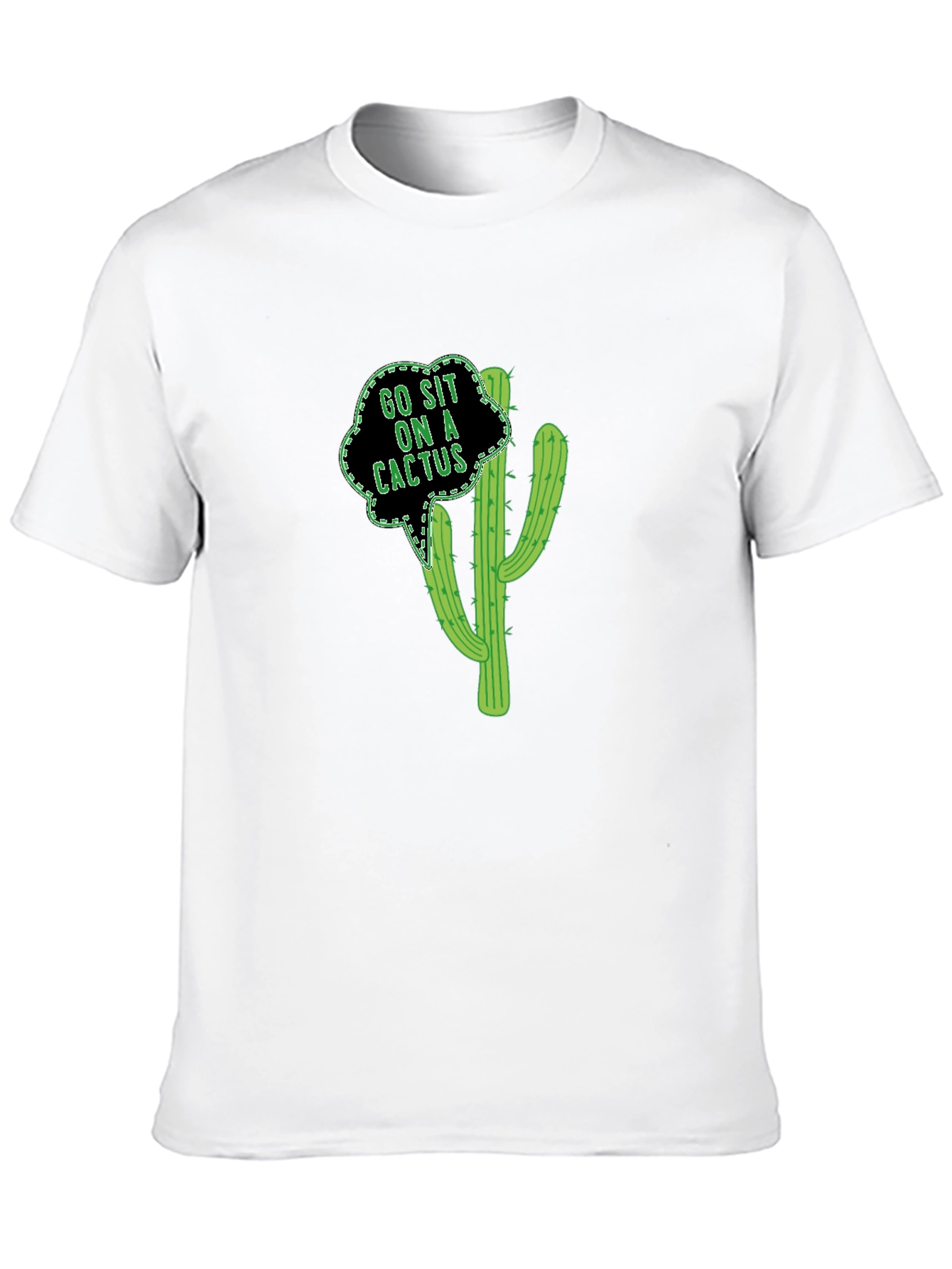 Go Sit On A Cactus Funny Graphic Tee