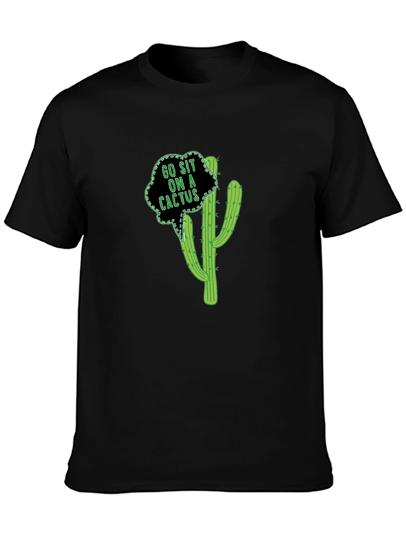 Go Sit On A Cactus Funny Graphic Tee