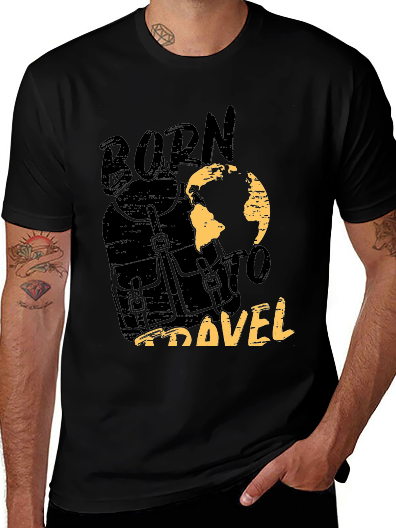 Born To Travel Graphic Tee - Adventure Ready