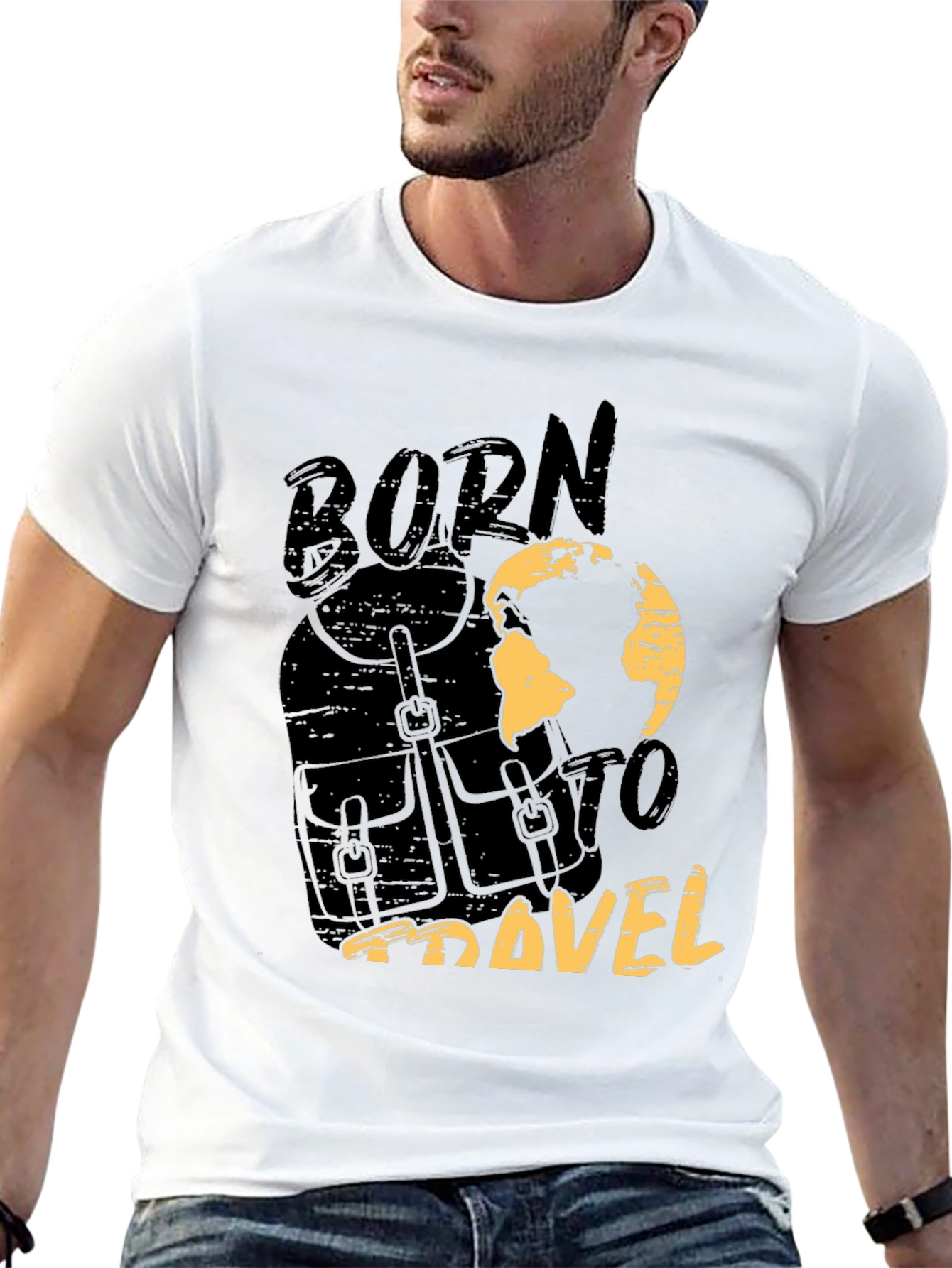Born To Travel Graphic Tee - Adventure Ready