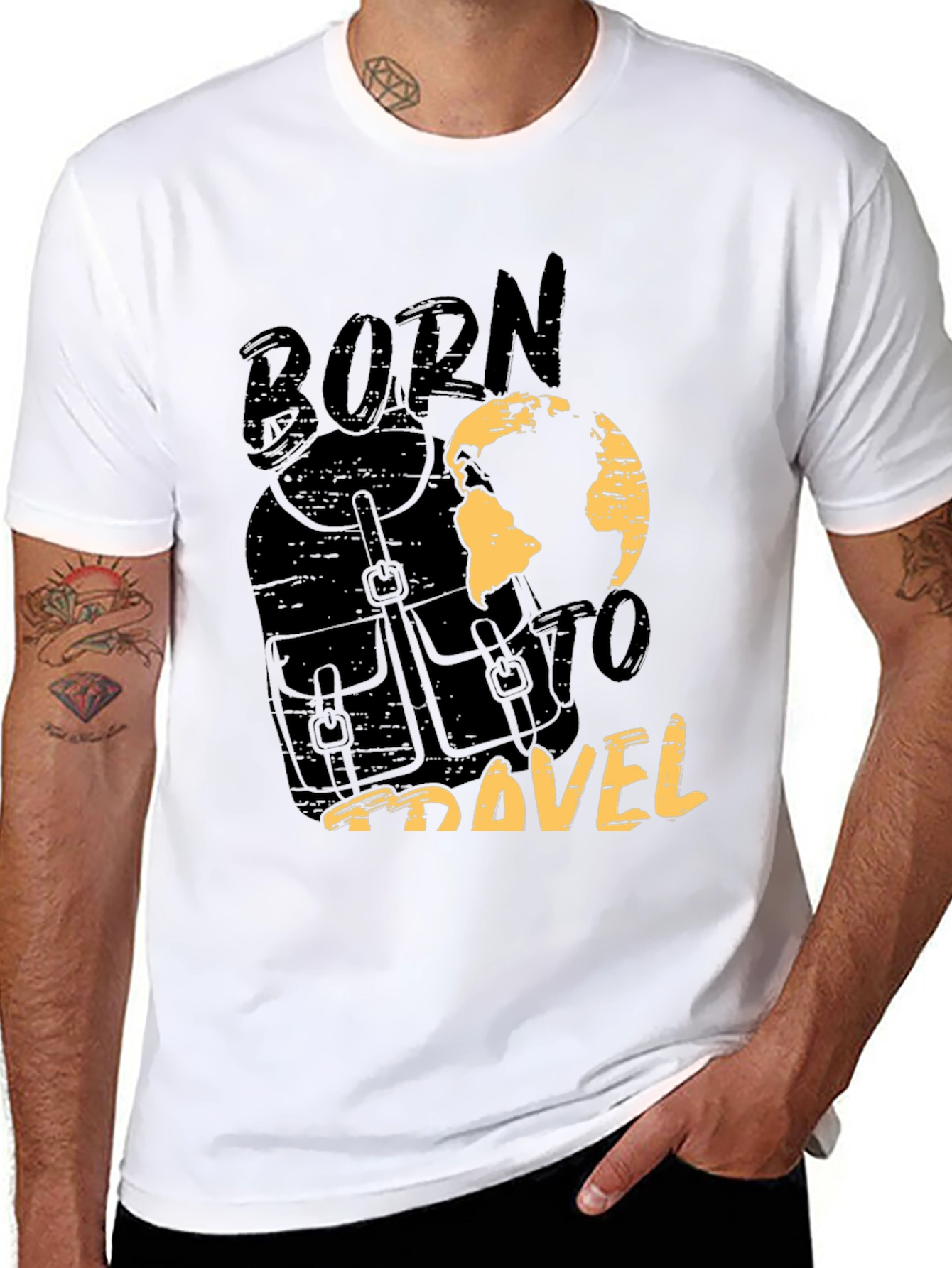 Born To Travel Graphic Tee - Adventure Ready