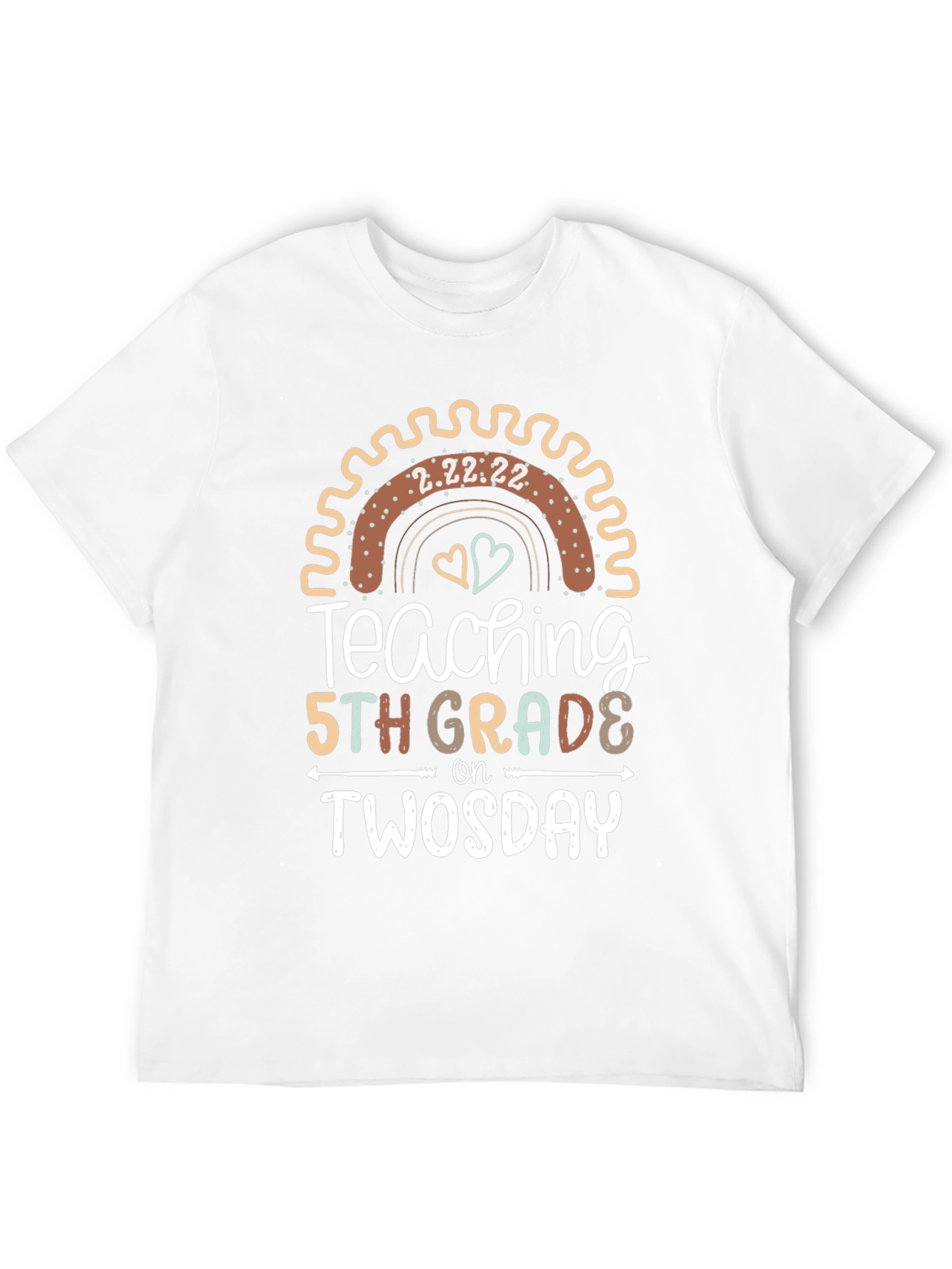 Twosday 5th Grade Teacher Black T-Shirt