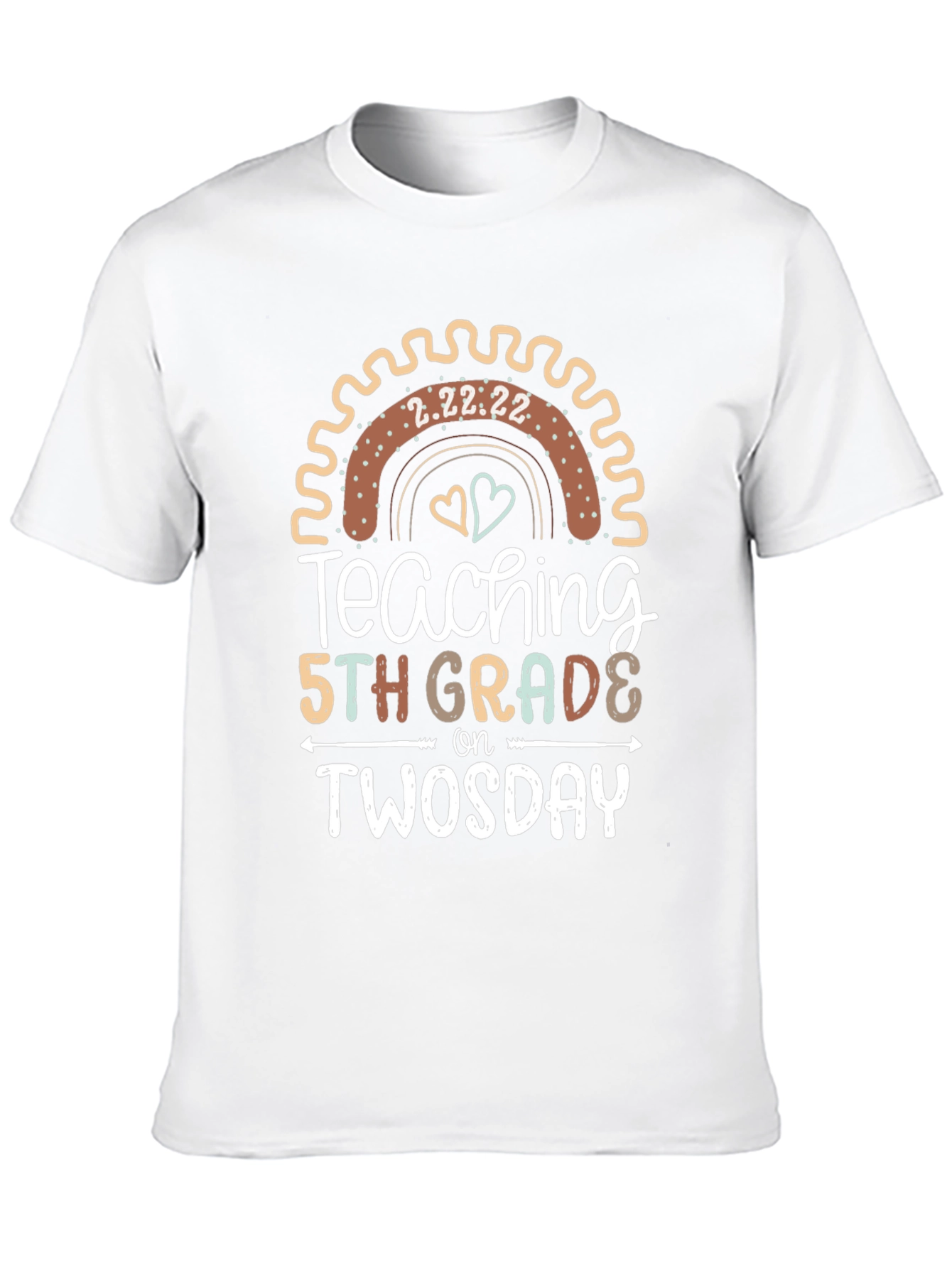 Twosday 5th Grade Teacher Black T-Shirt