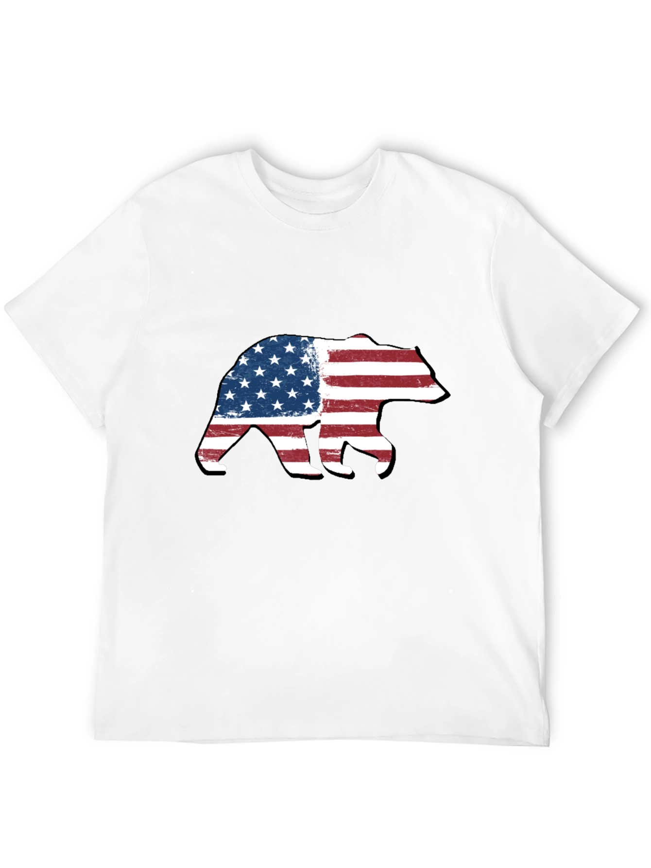 American Flag Bear Graphic Tee