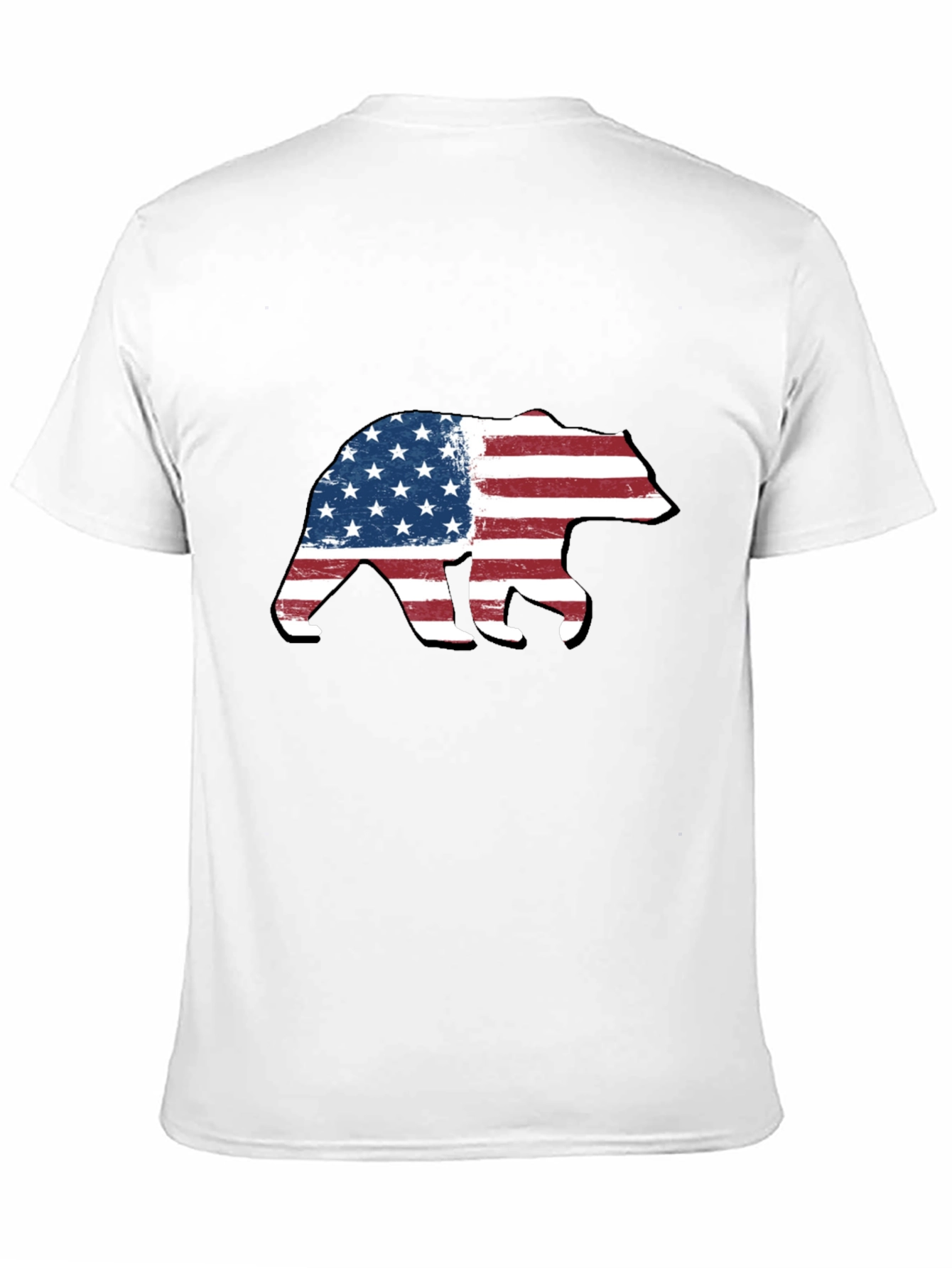 American Flag Bear Graphic Tee