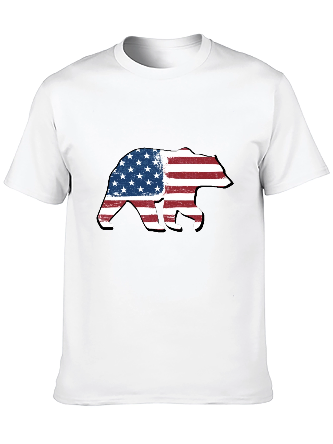 American Flag Bear Graphic Tee