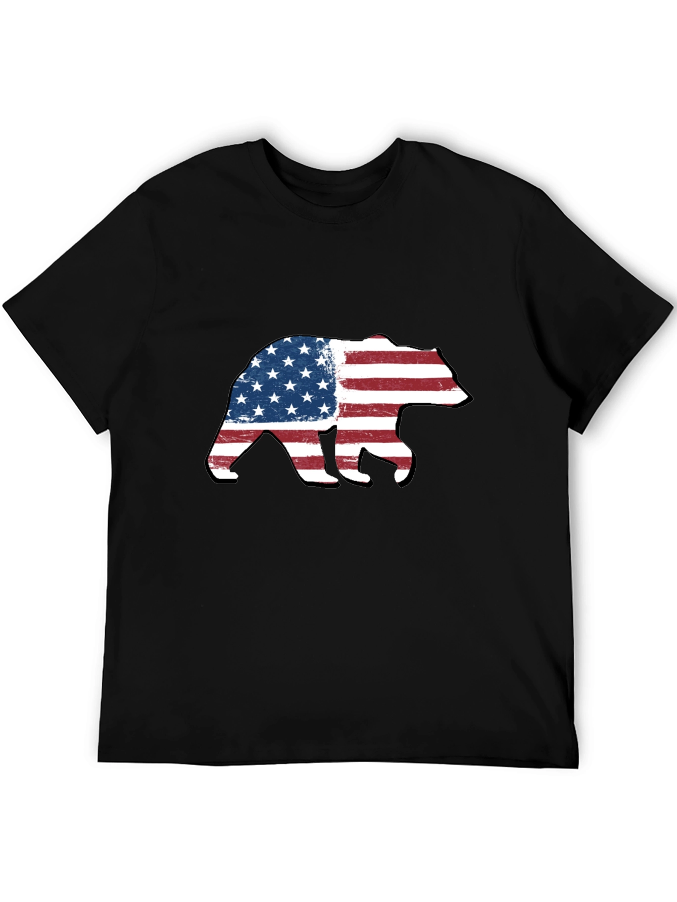 American Flag Bear Graphic Tee