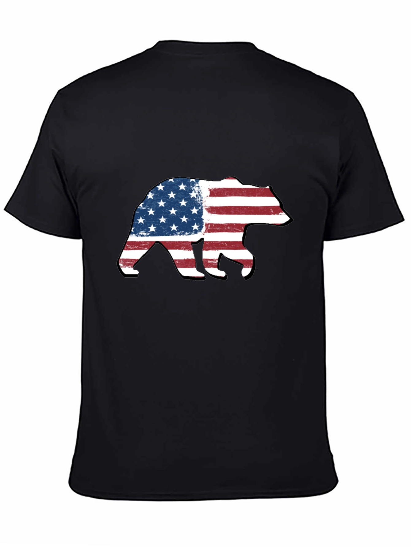 American Flag Bear Graphic Tee