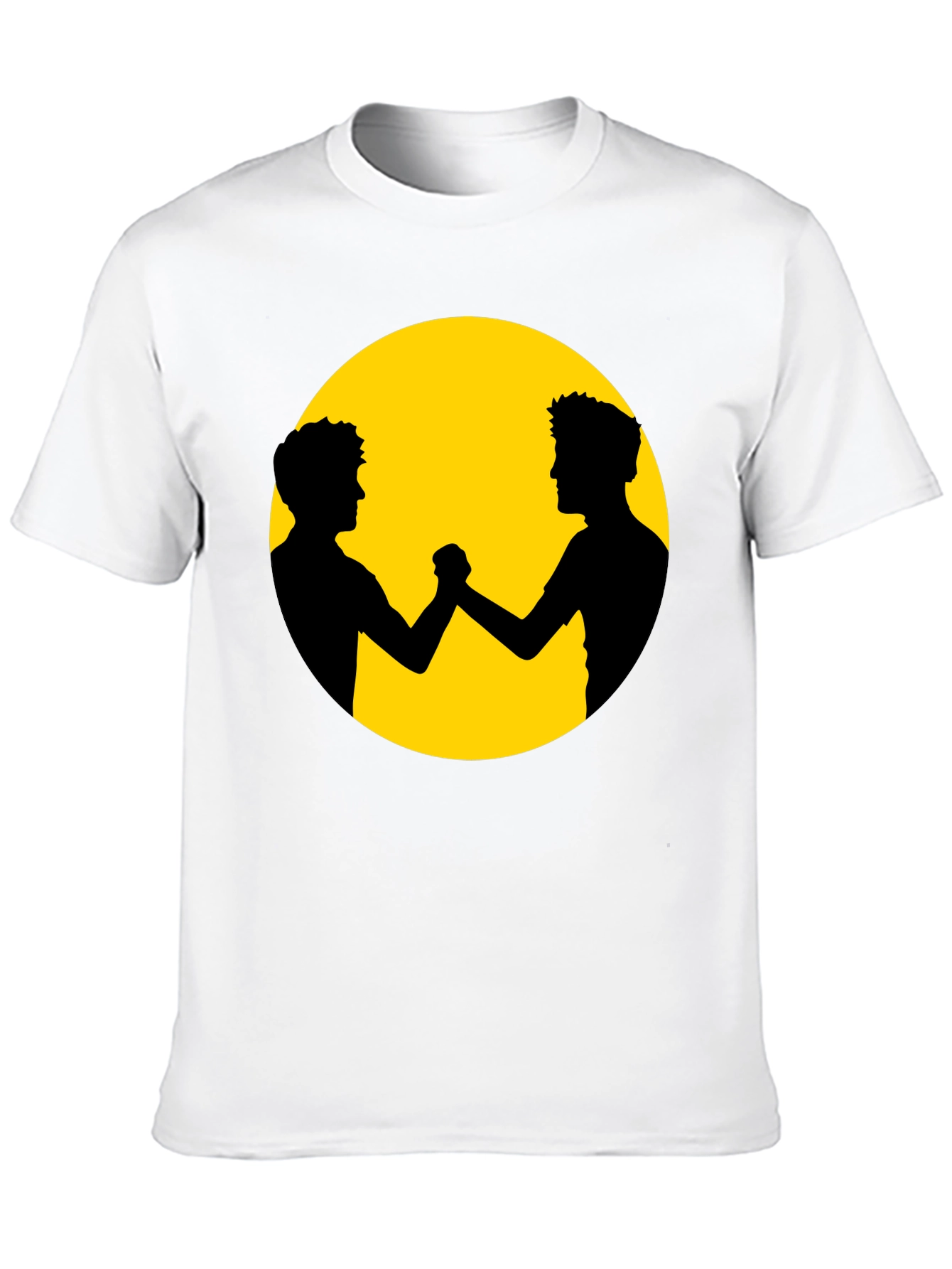 Unity Black Tee - Friends Silhouette Graphic