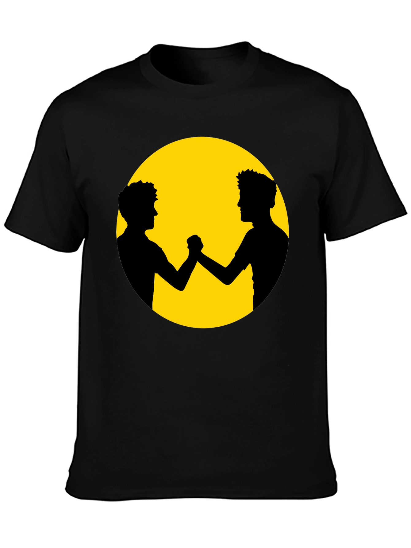 Unity Black Tee - Friends Silhouette Graphic