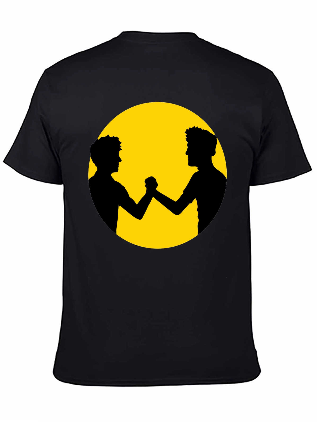 Unity Black Tee - Friends Silhouette Graphic