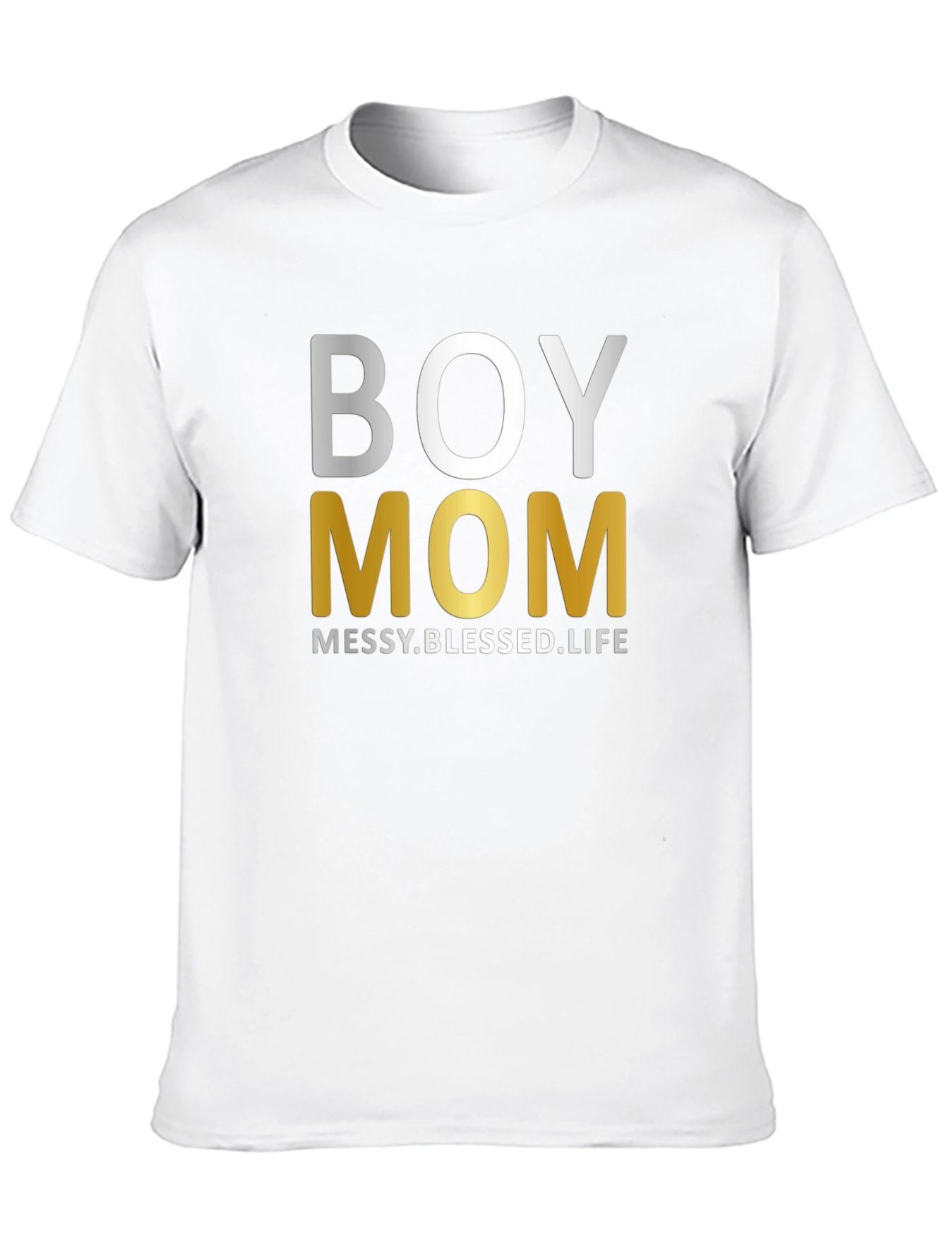 Boy Mom Tee: Messy Blessed Life Shirt
