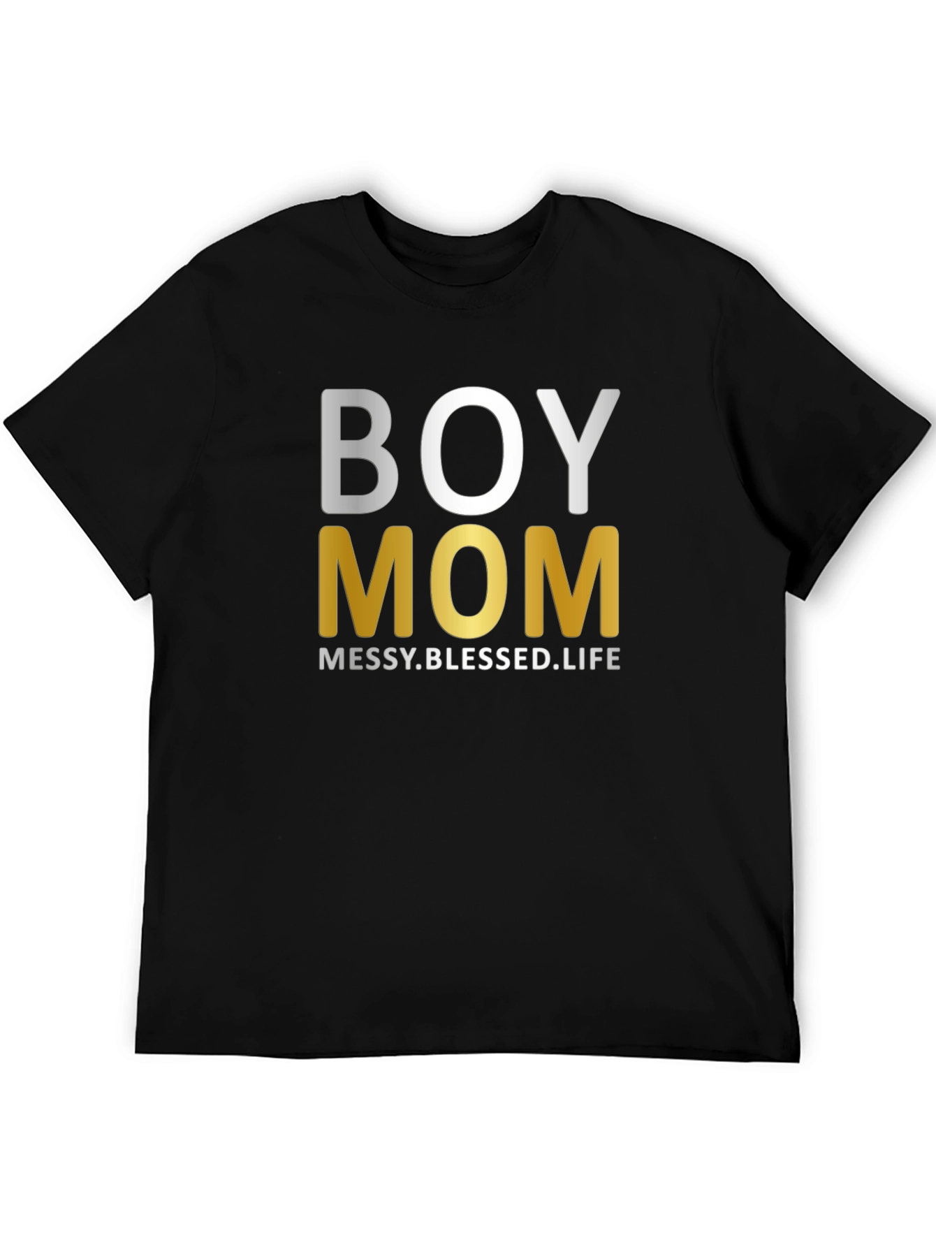 Boy Mom Tee: Messy Blessed Life Shirt
