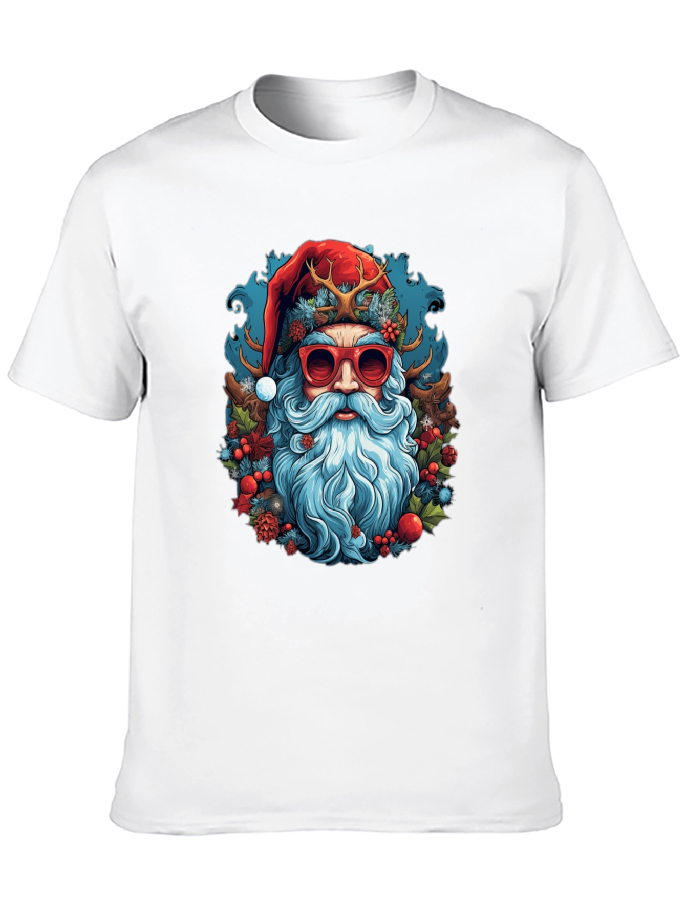 Cool Santa Graphic Tee - Holiday Style