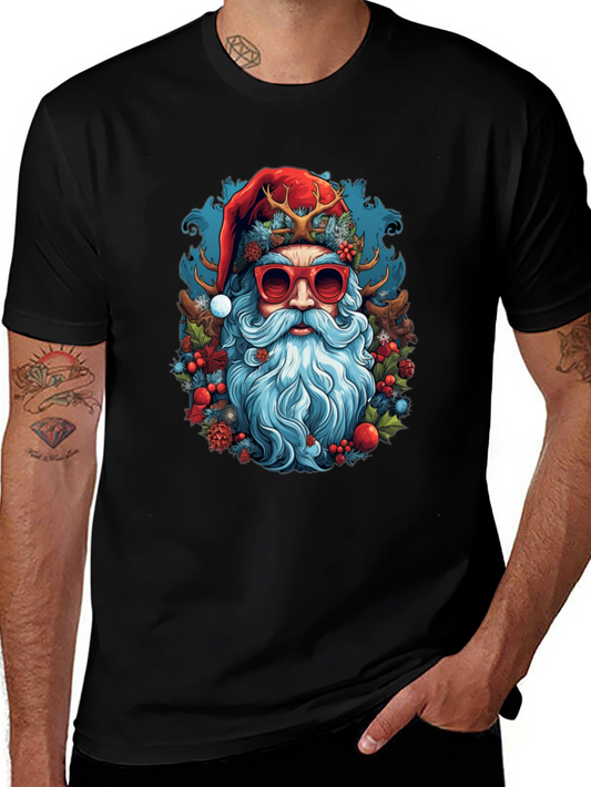 Cool Santa Graphic Tee - Holiday Style